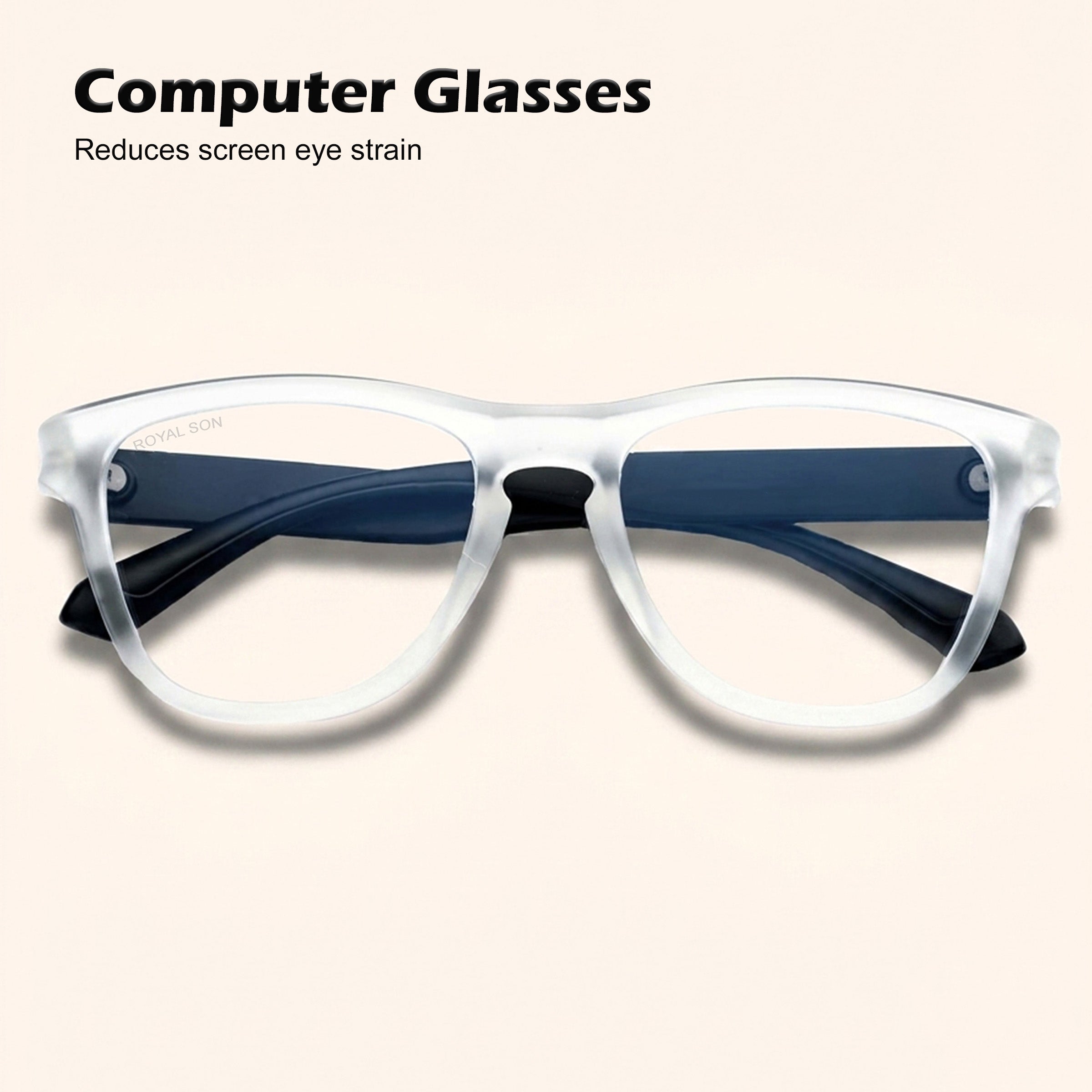 ROYAL SON Blue Cut Spectacle Frames For Men Women - SF-RS2020-C9