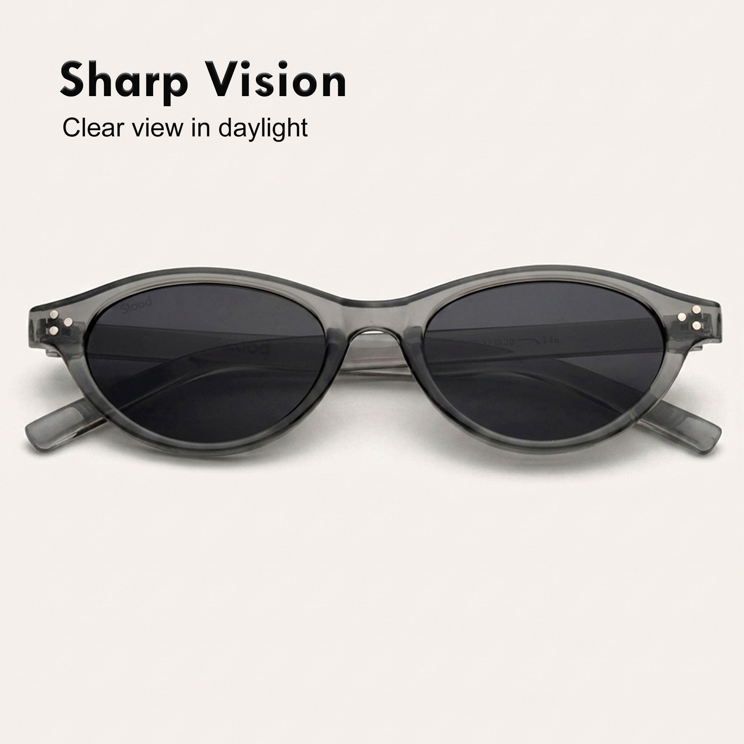 Stood Narrow Oval Black UV Protection Chashma For Men & Women New Style – SG-STD0015-C2