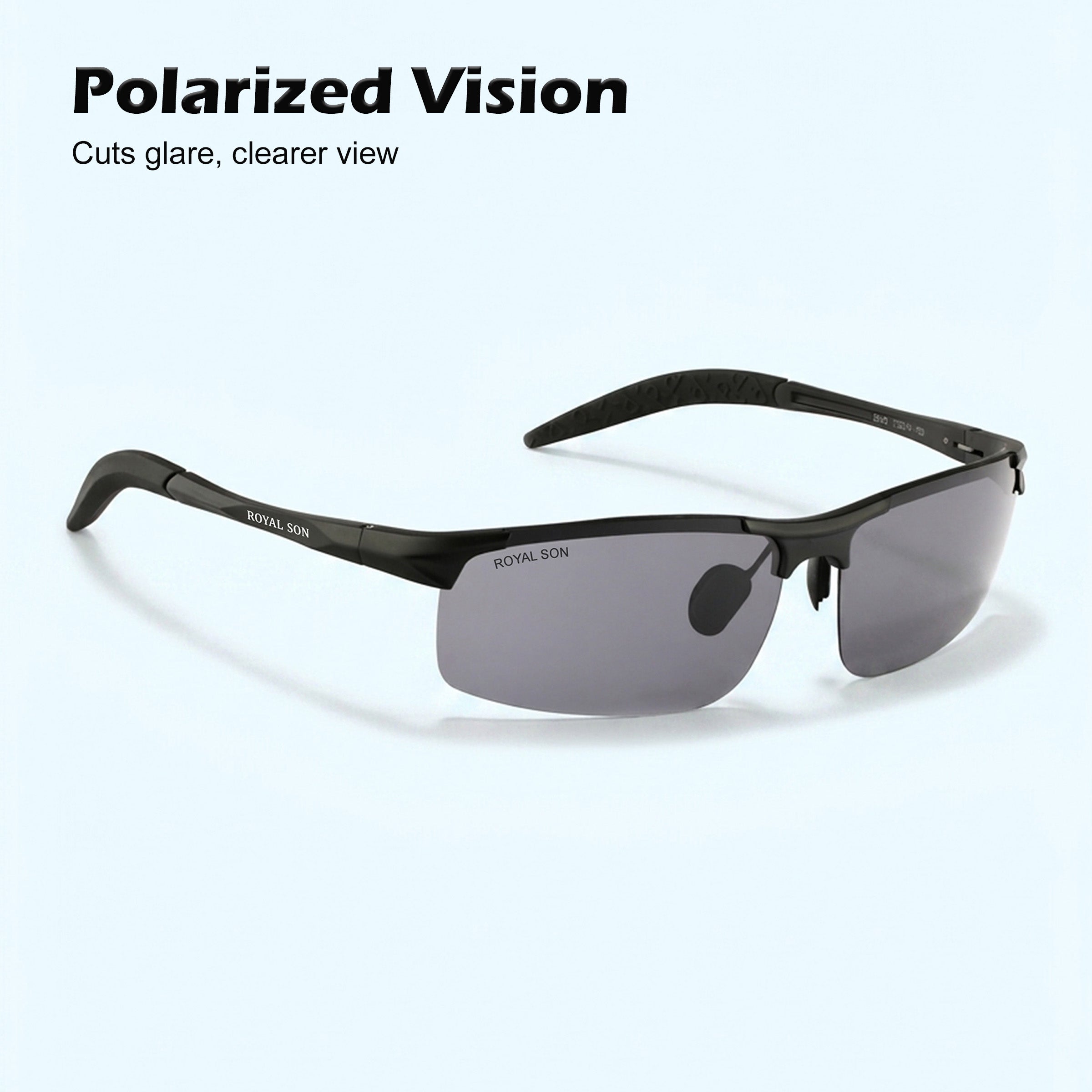 Royal Son Wrap-Around Polarized Men Sunglasses - CHI0094-C5