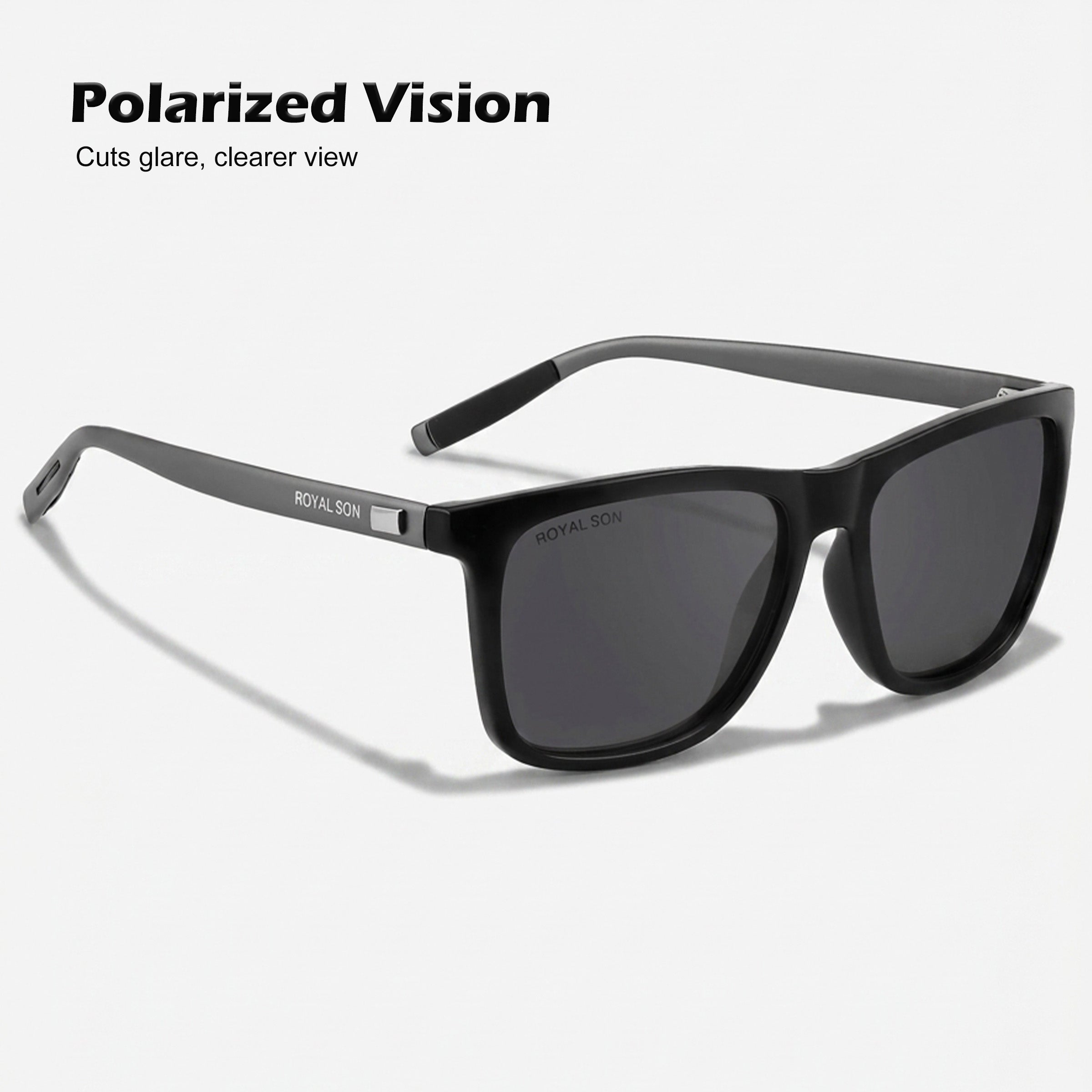 Royal Son Square Polarized Men Sunglasses - CHI0086-C2