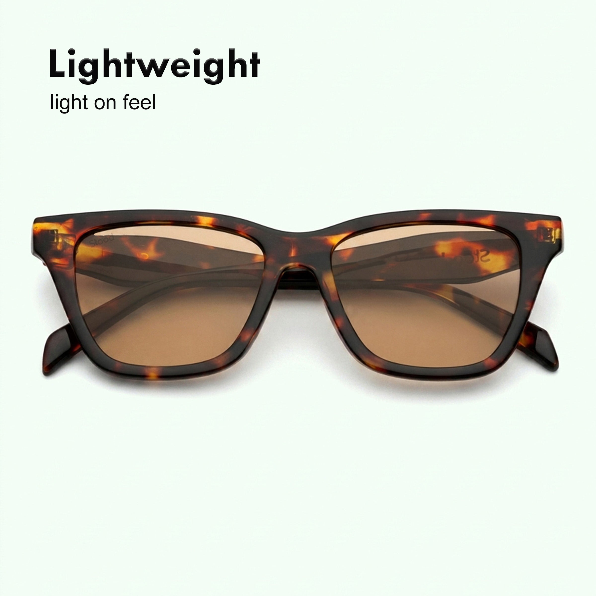 Stood Square UV Protected Brown Sunglasses For Men & Women - SG-STD0033-C2