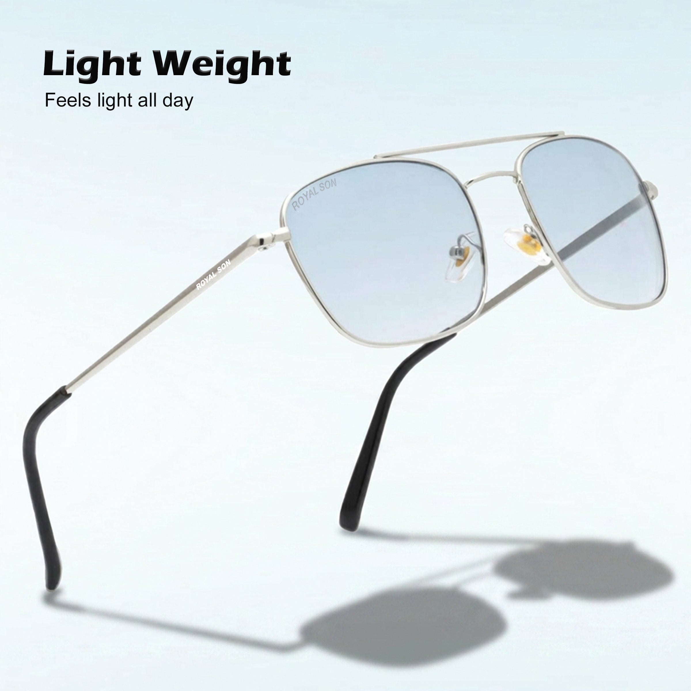 ROYAL SON UV Protected Square Sunglasses For Men And Women - RS0041AV