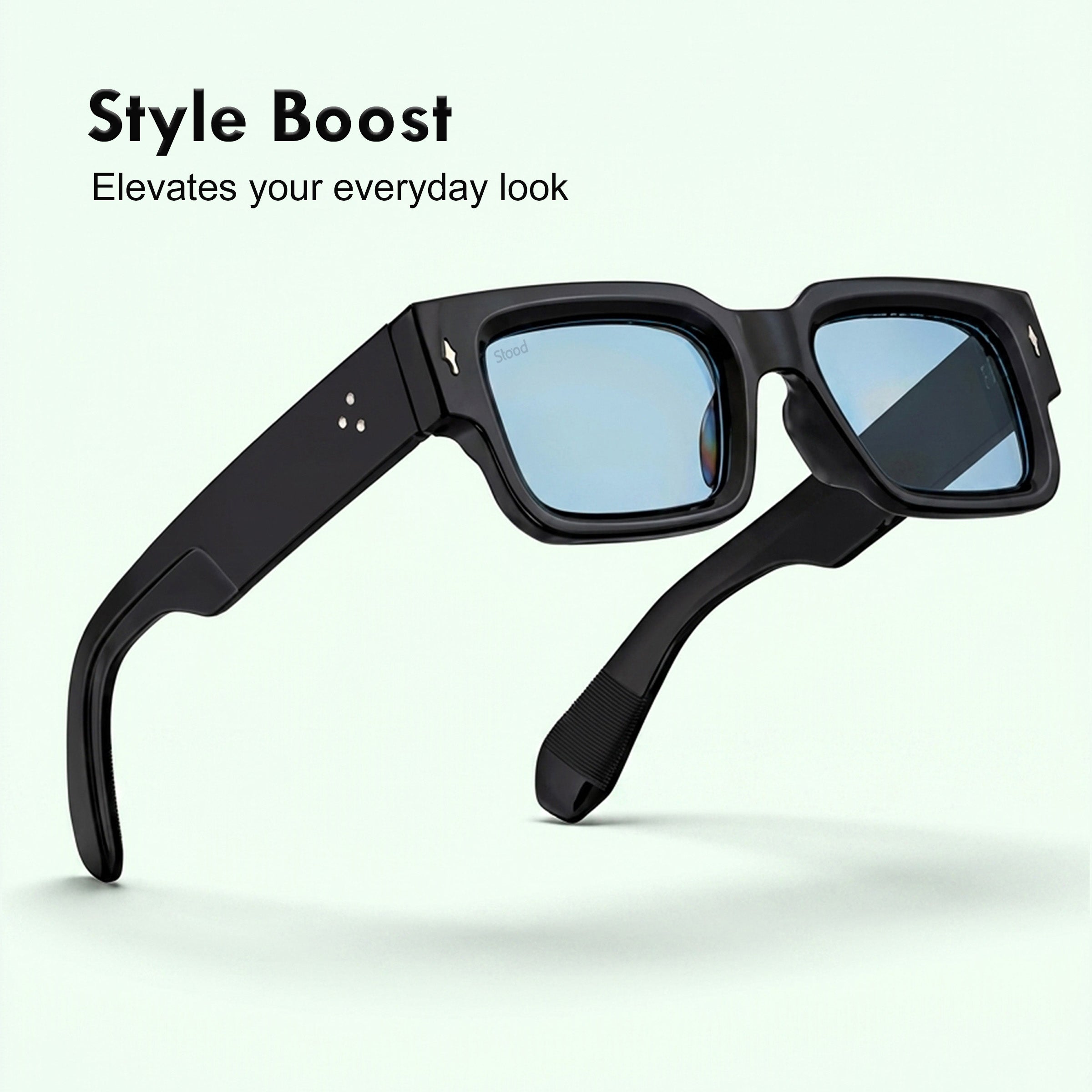 Stood Narrow Square Blue UV Protection Goggles For Men & Women Sunglasses – SG-STD0014-C4