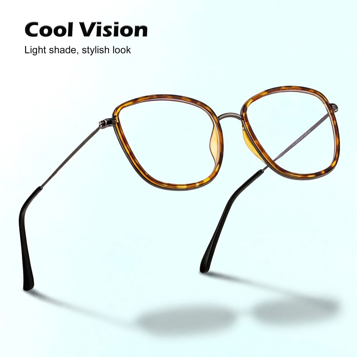 Royal Son Square Blue Ray Cut Men Women Eye Glasses - SF0015-C4