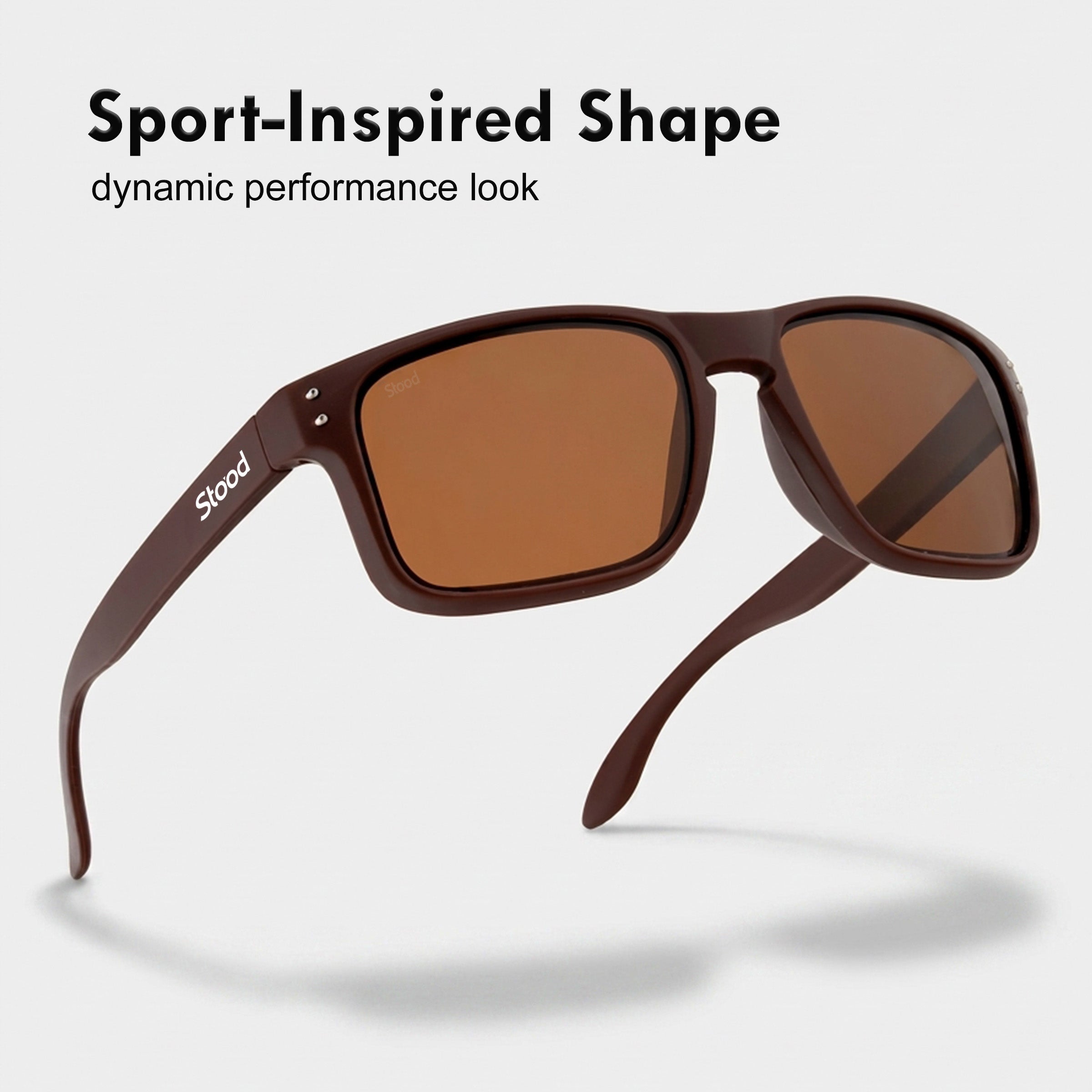 Stood Wraparound Sports Polarized UV Protection Goggles For Men & Women Sunglasses – SG-STD0020-C3
