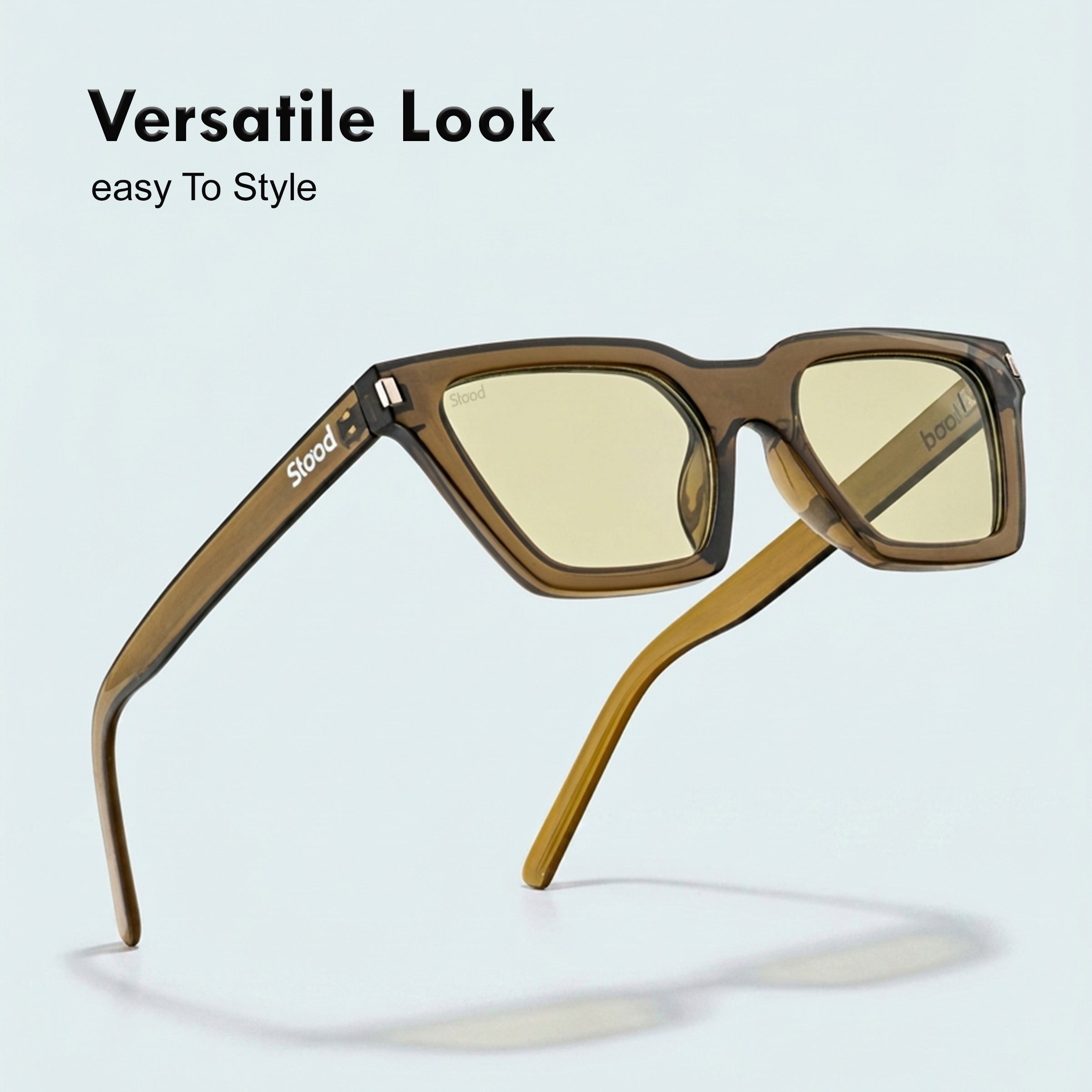 Stood Cat Eye Square Green UV Protection Goggles For Men & Women Sunglasses – SG-STD0012-C3