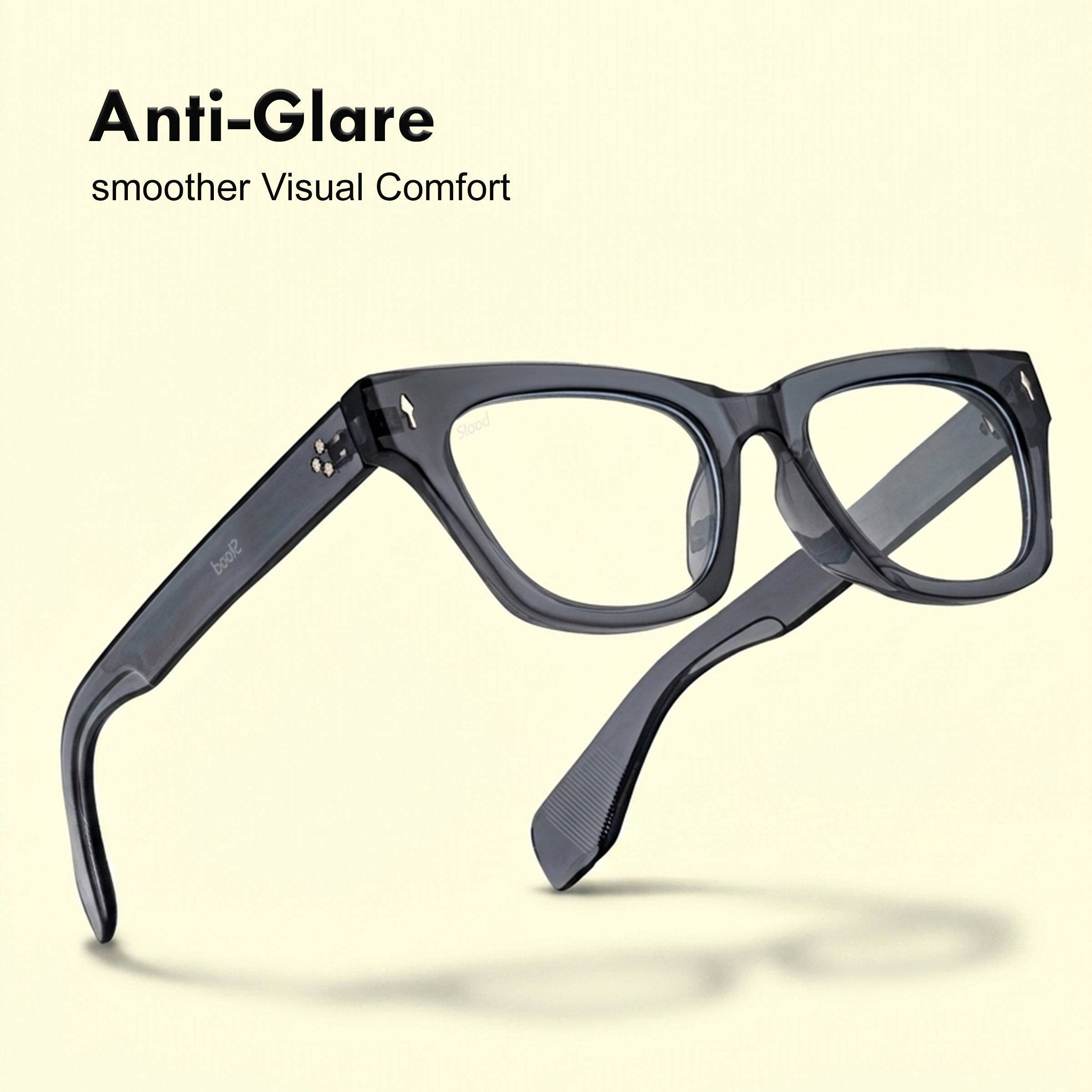 Stood Square Anti Glare Spectacles Frames For Men & Women – SF-STD0027-C2