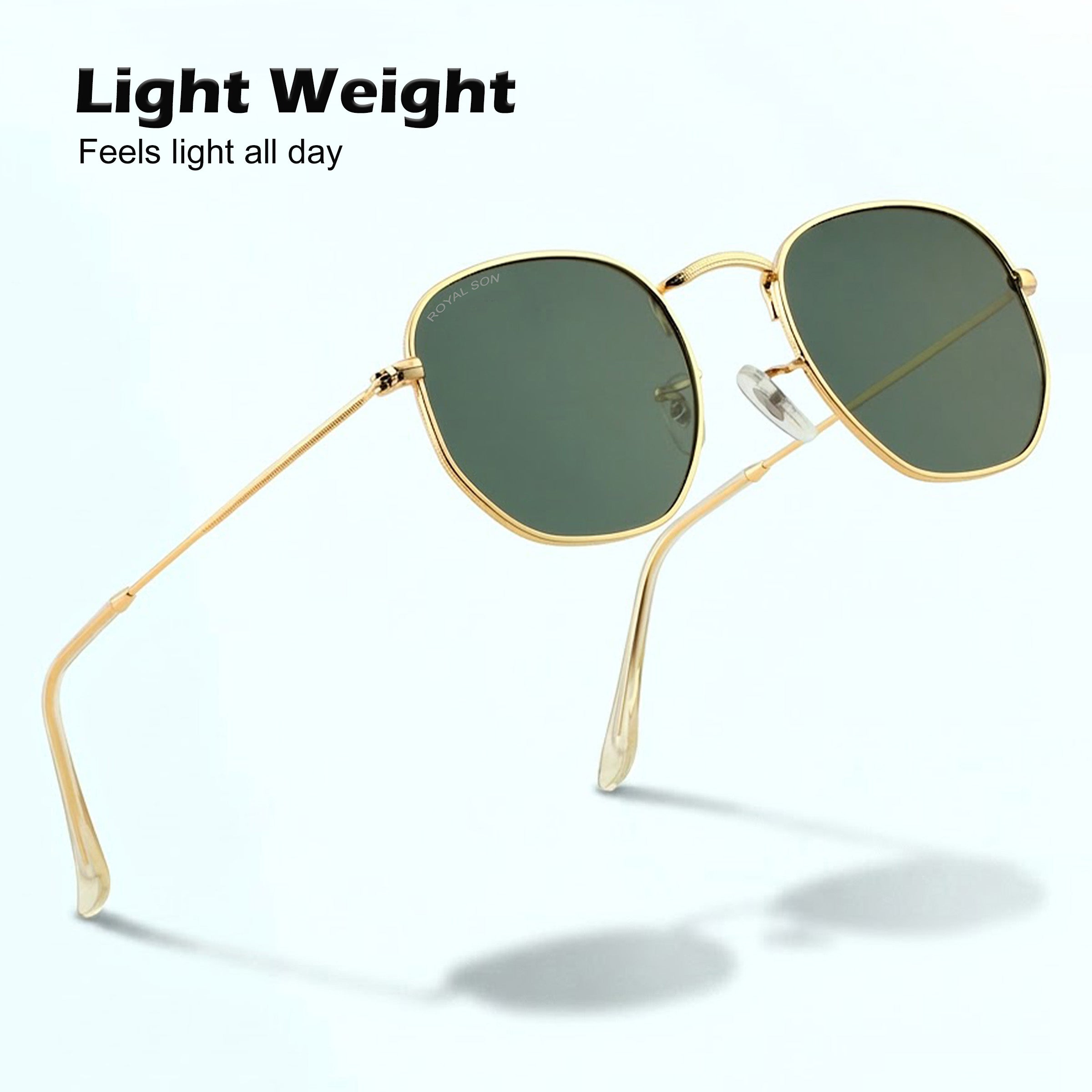 Royal Son Hexagonal Polarized Men Women Sunglasses - CHI00108-C7