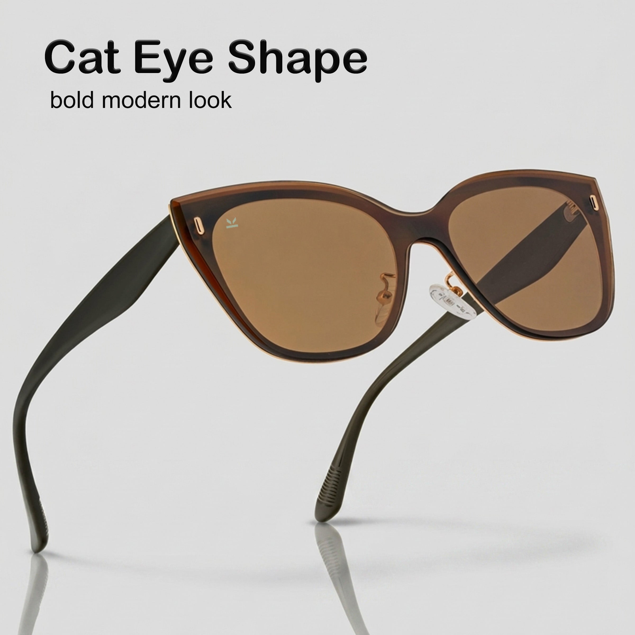 Perkey Cat Eye Square Polarized UV Protection Goggles For Men & Women Sunglasses – PRKY0021-C2