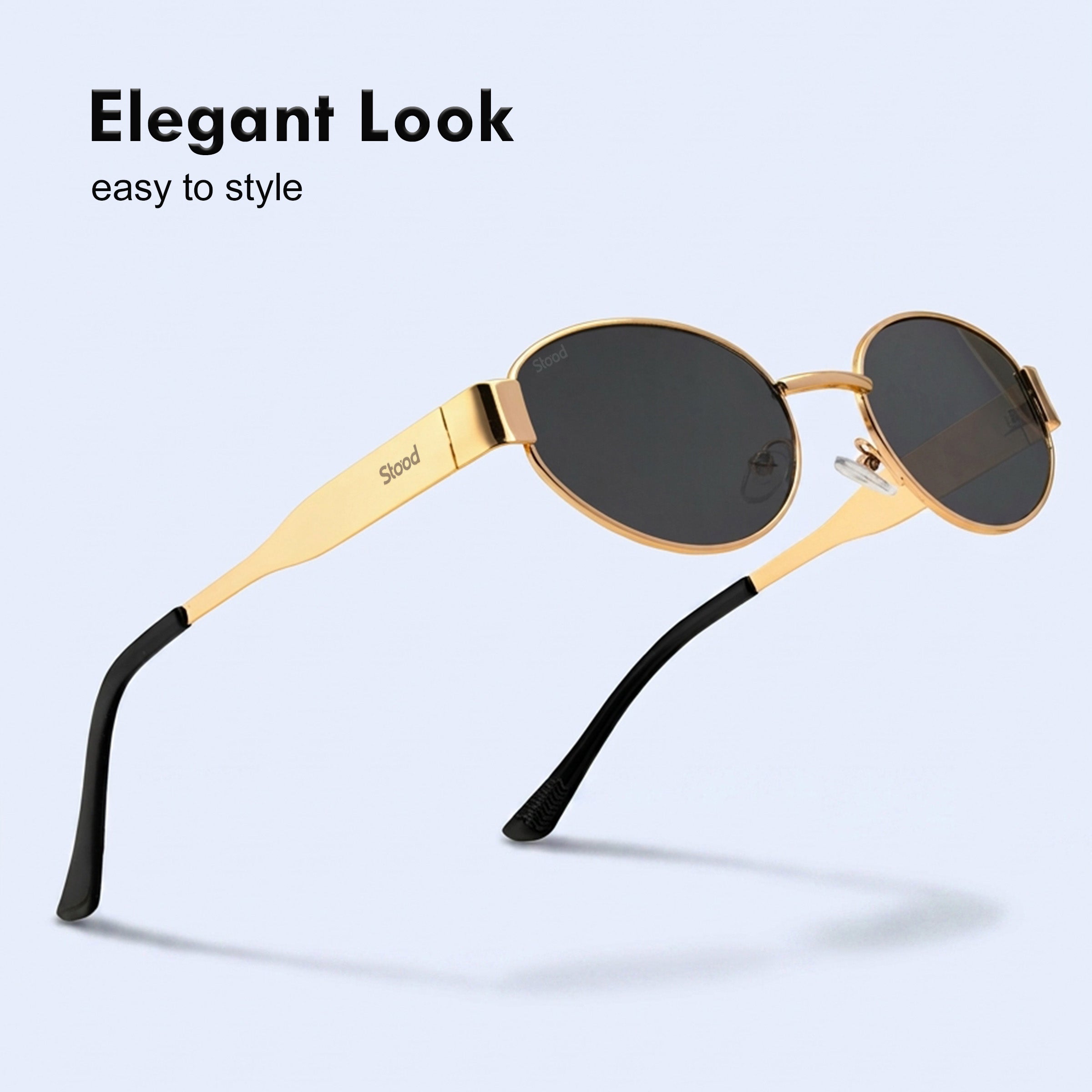 Stood Oval Black Sun Glasses For Men For Men & Women Stylish – SG-STD0023-C3