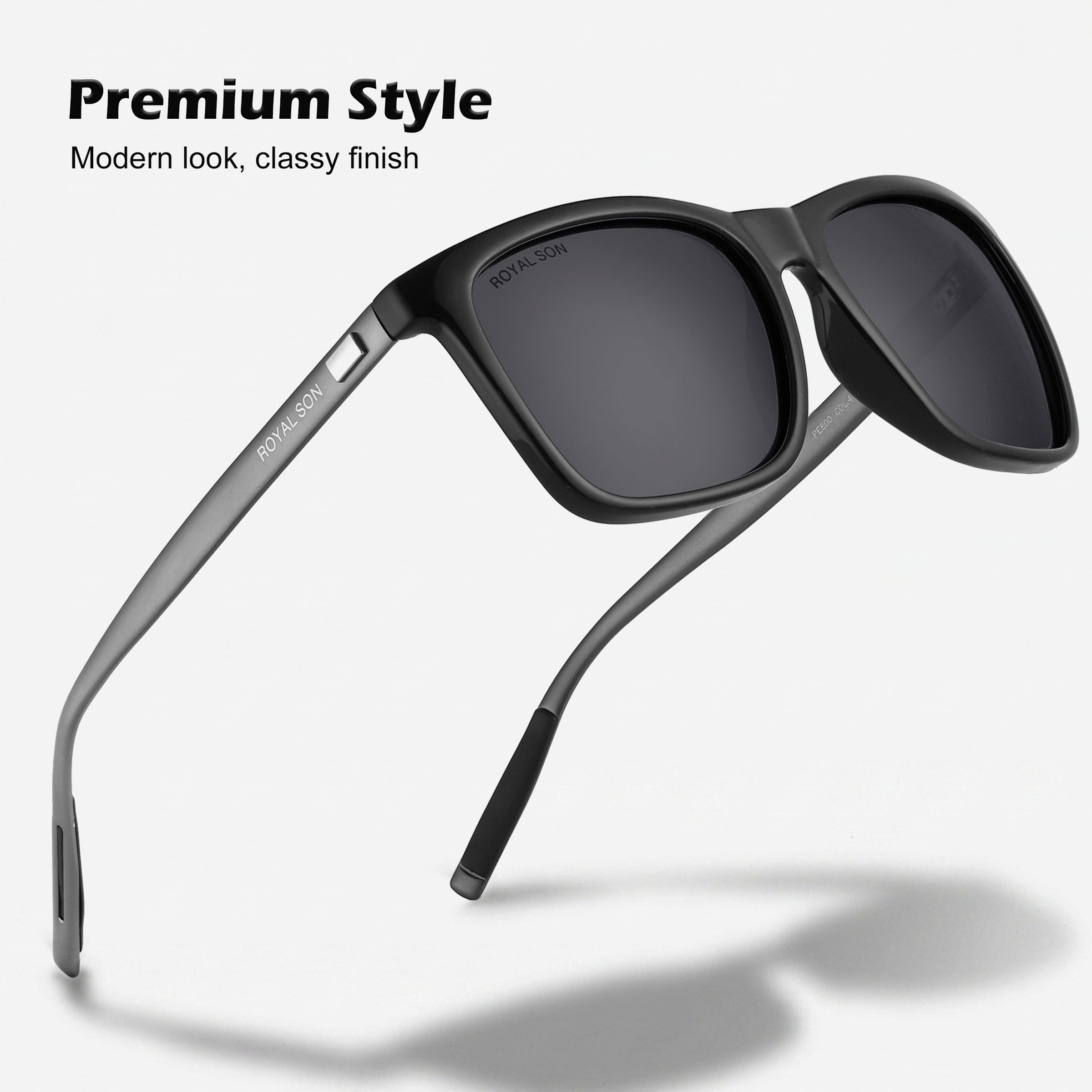Royal Son Square Polarized Men Sunglasses - CHI0086-C2