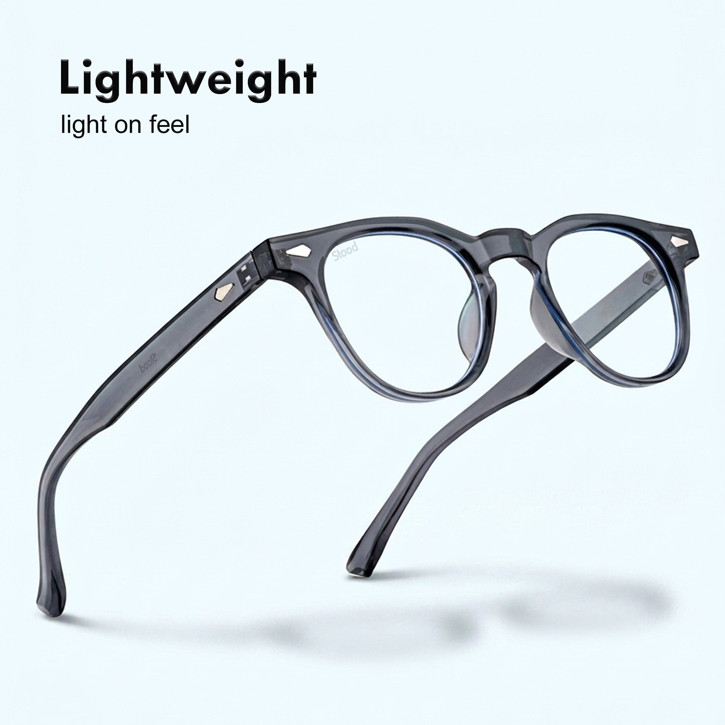 Stood Round Anti Glare Spectacles Frames For Men & Women – SF-STD0026-C2