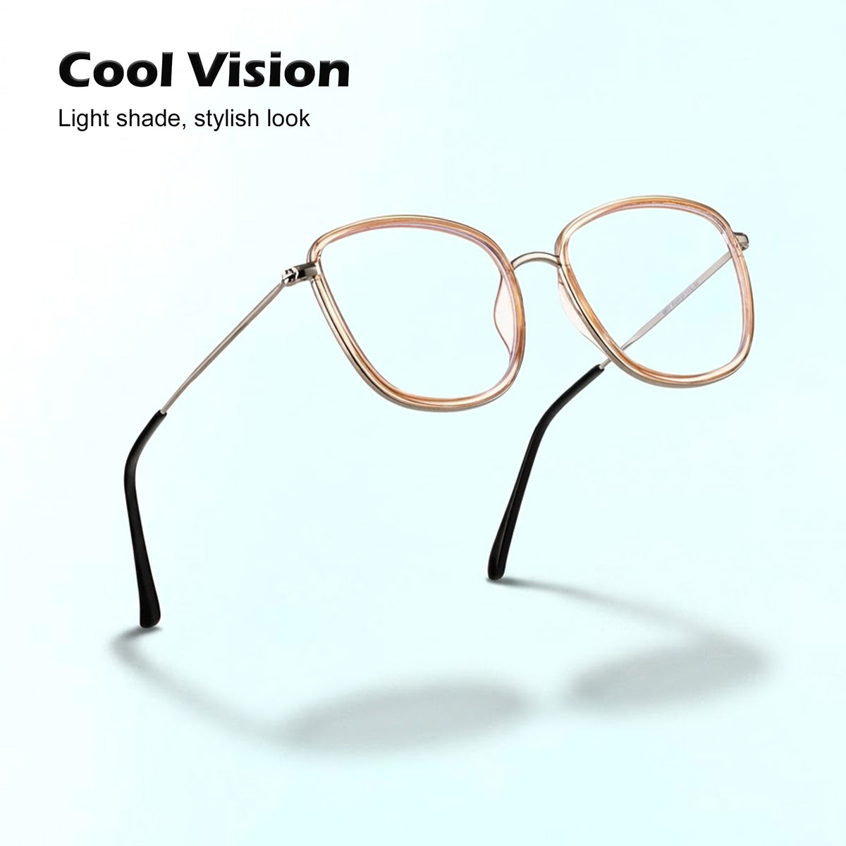 Royal Son Square Blue Ray Cut Men Women Eye Glasses - SF0015-C3