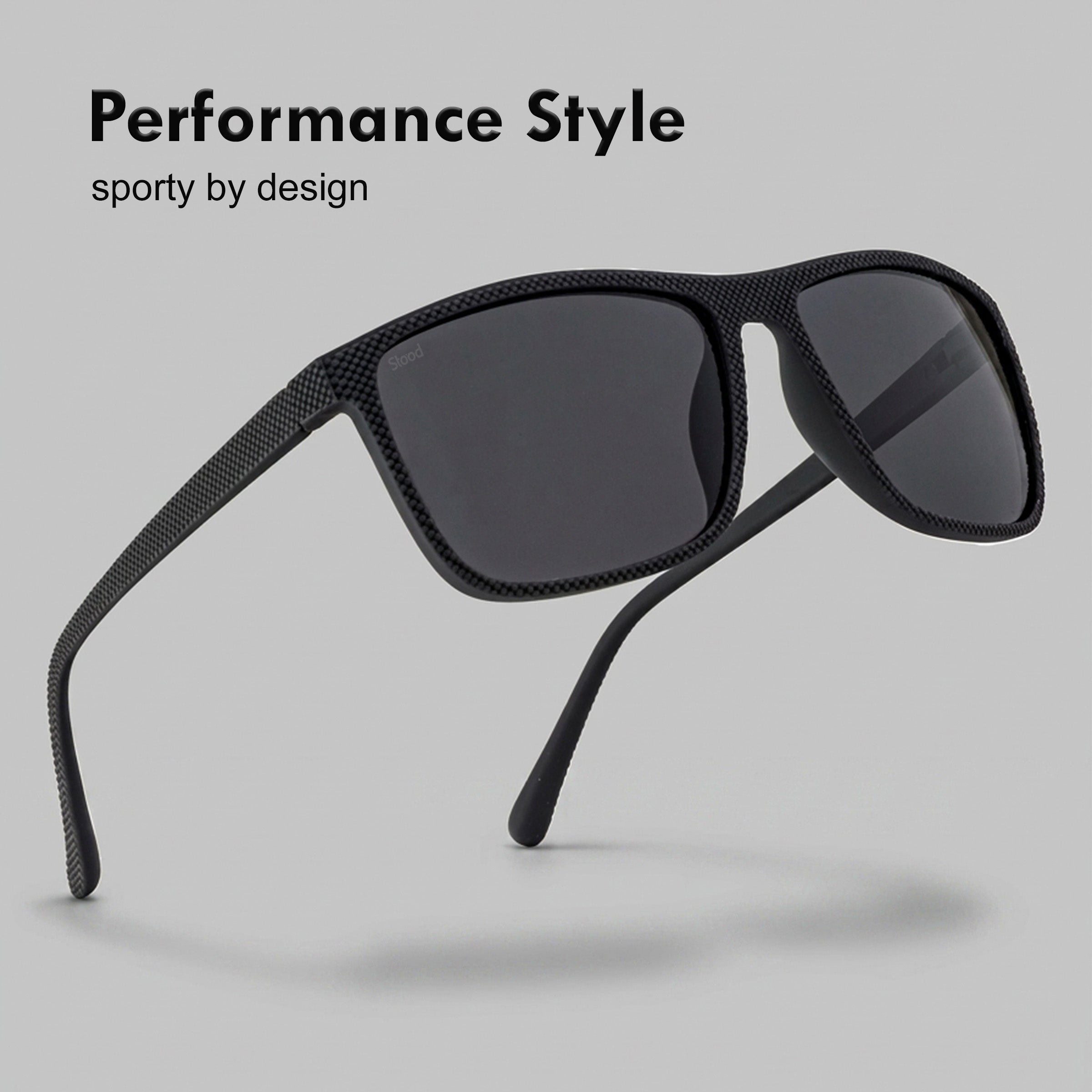 Stood Square Black Polarized UV Protection Goggles For Men & Women Sunglasses – SG-STD0022-C3