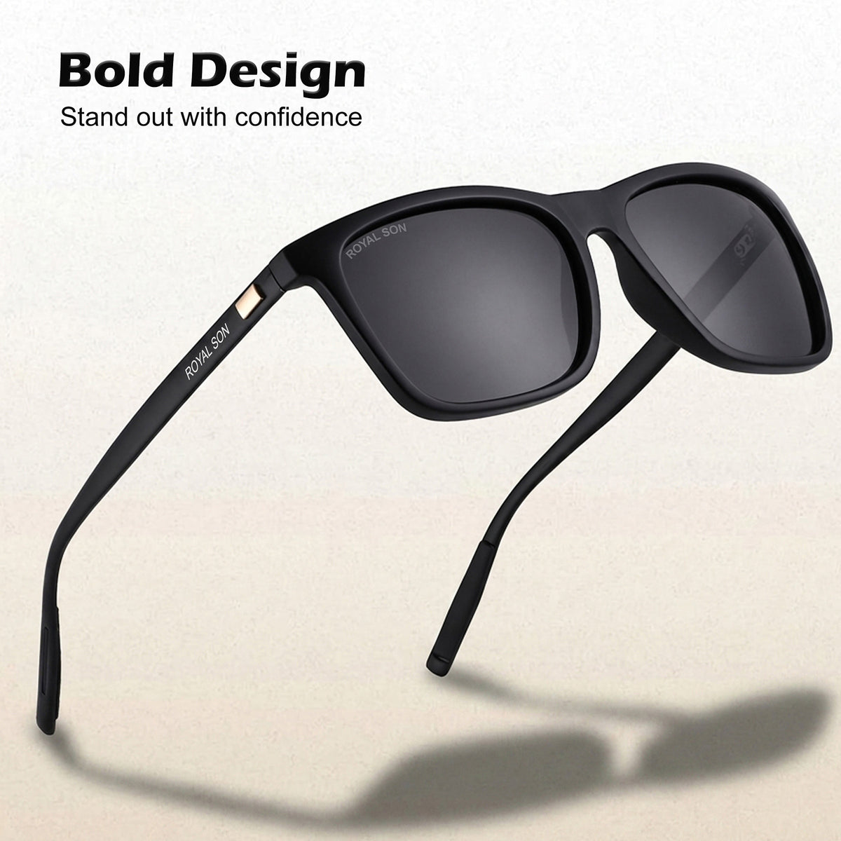 Royal Son Square Polarized Men Sunglasses - CHI0086-C1
