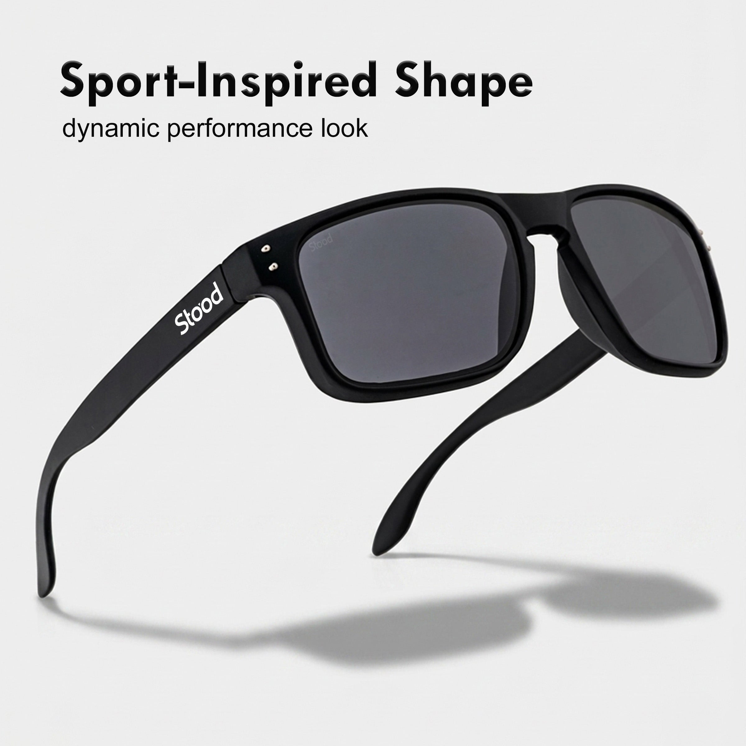 Stood Wraparound Sports Polarized UV Protection Sunglasses For Men & Women Stylish – SG-STD0020-C1