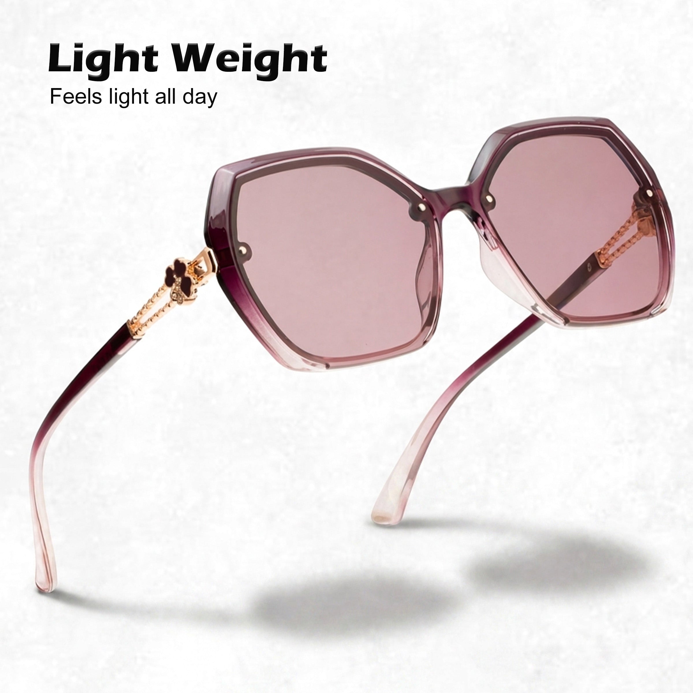 Royal Son Oversized Butterfly UV Protected Women Sunglasses - CHIWM00115-C5