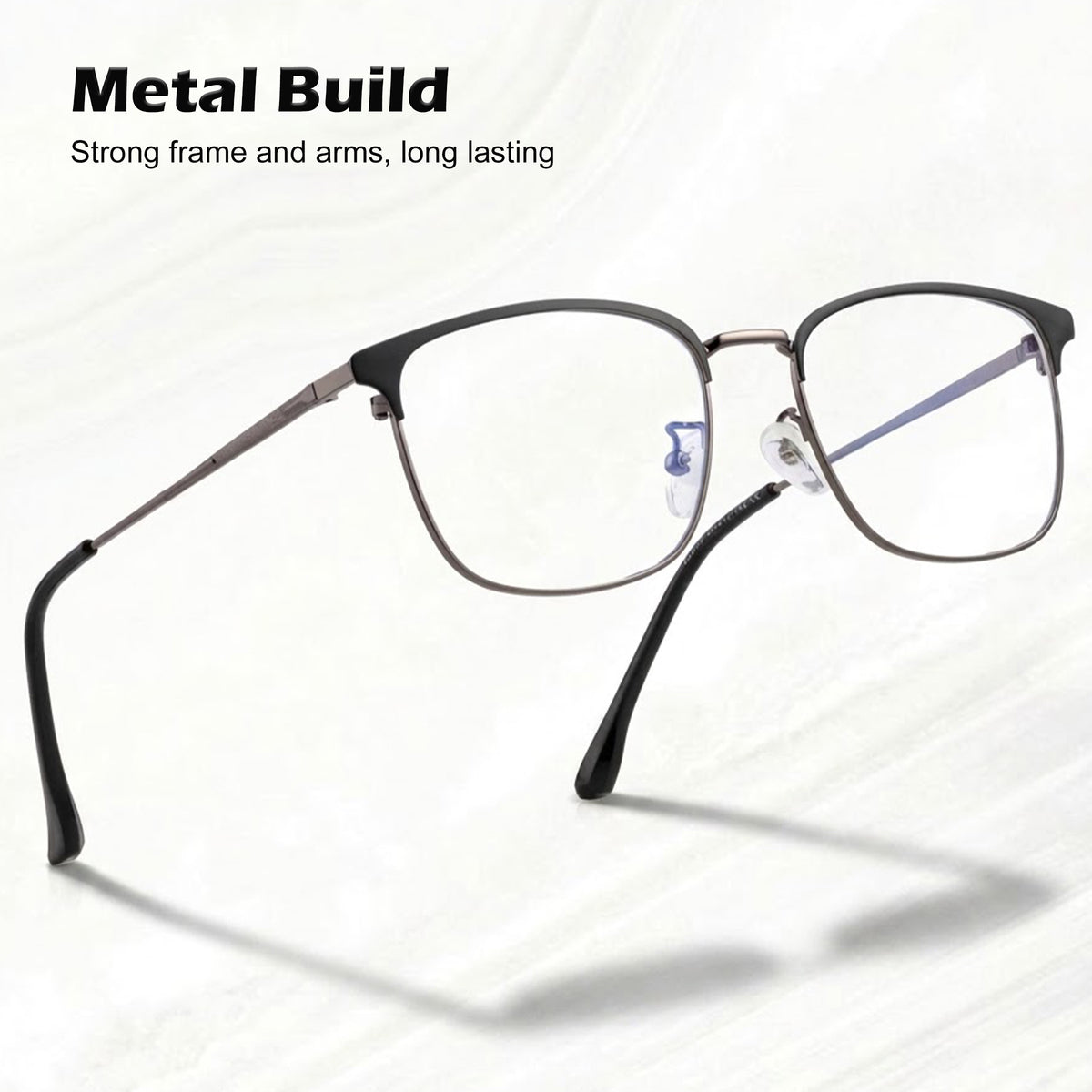 Royal Son Square Black Computer Glasses Blue Light Blocking Spectacles Frames Men Women - SF0087-C1
