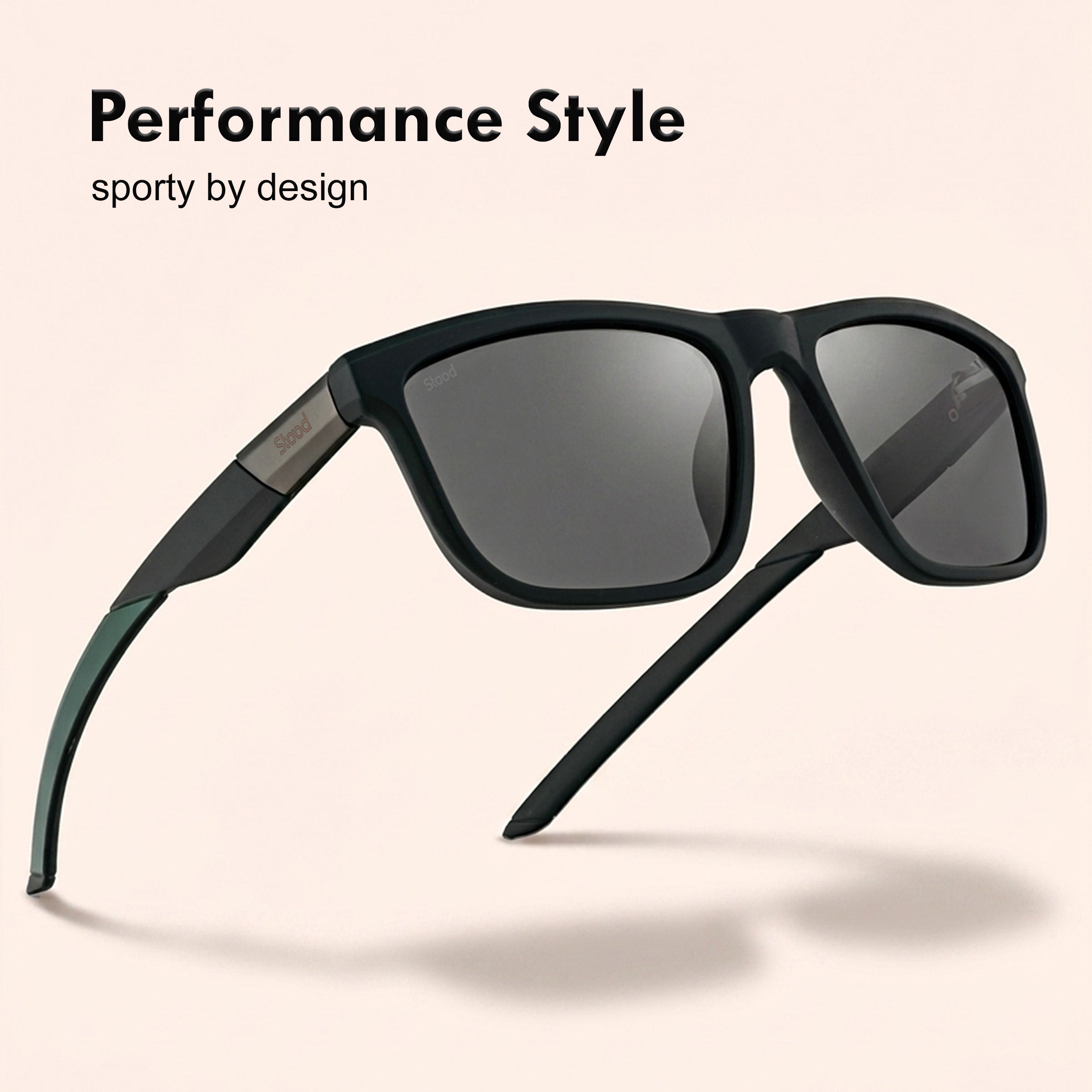 Stood Square Sports Black Polarized UV Protection Goggles For Men & Women Sunglasses – SG-STD0028-C3