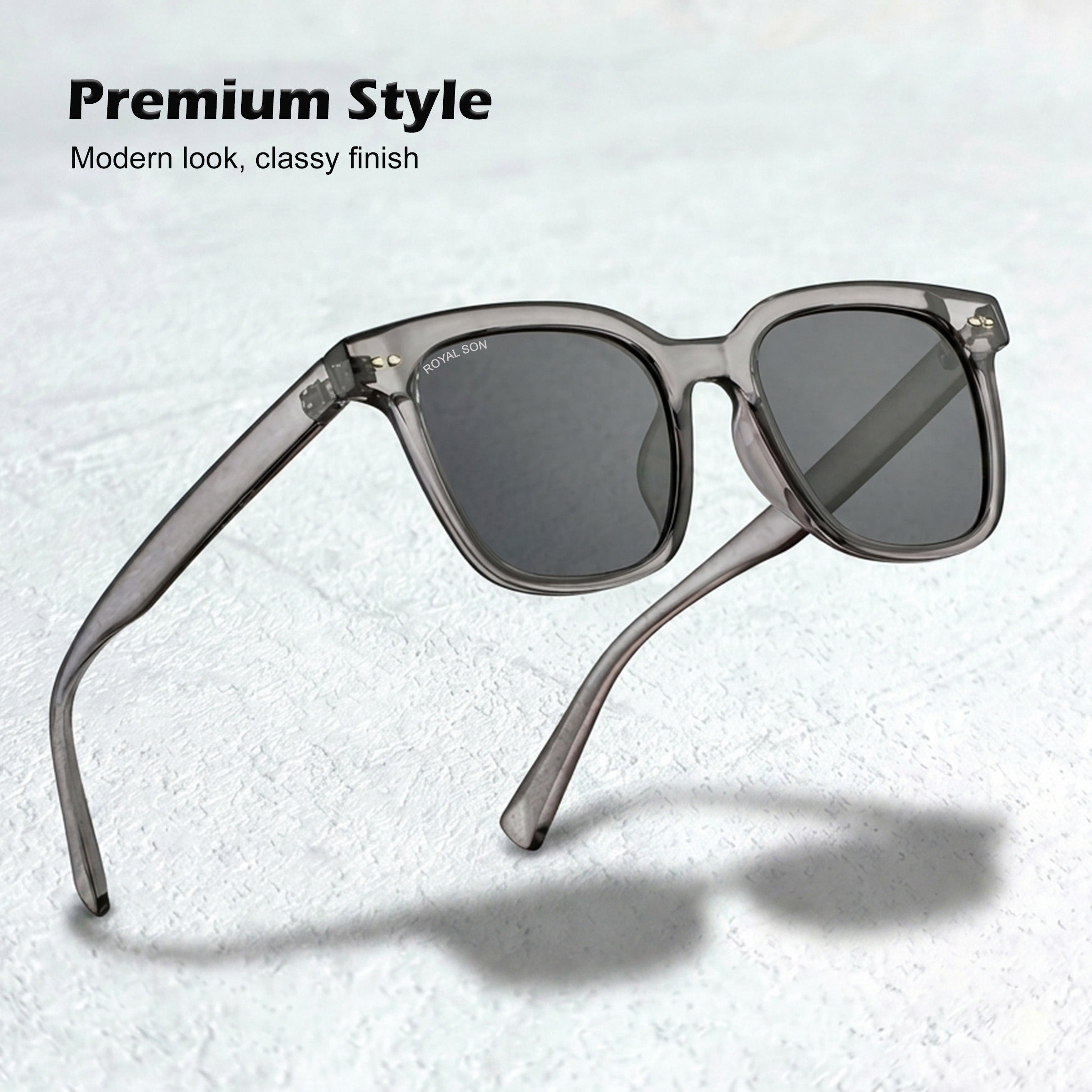 Royal Son Square UV Protection Men Women Sunglasses - CHI00127-C6