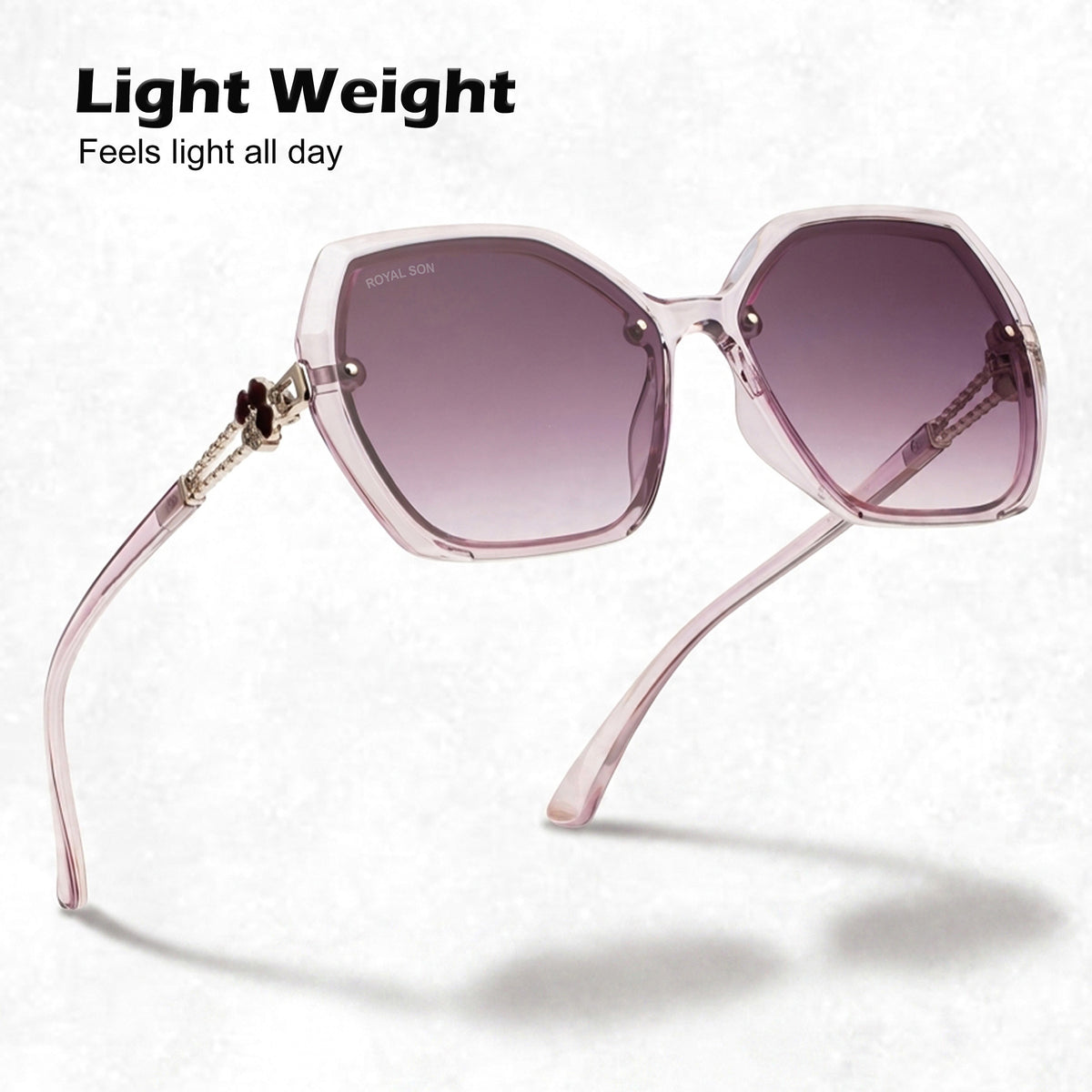 Royal Son Oversized Butterfly UV Protected Women Sunglasses - CHIWM00115-C3