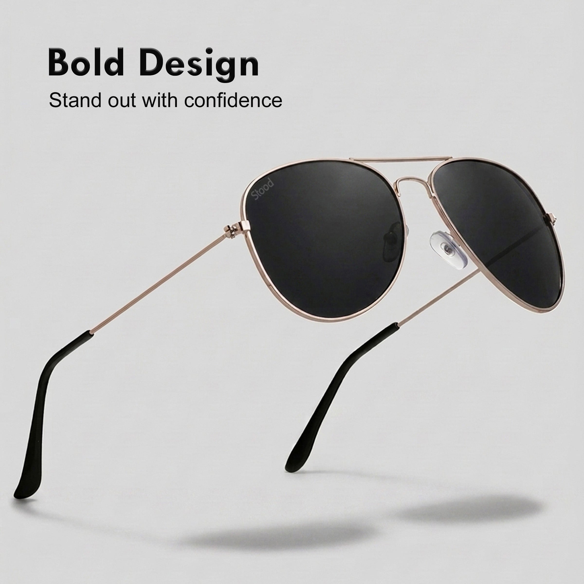 Stood Black UV Protection Chashma For Men & Women New Style – SG-STD0031-C3