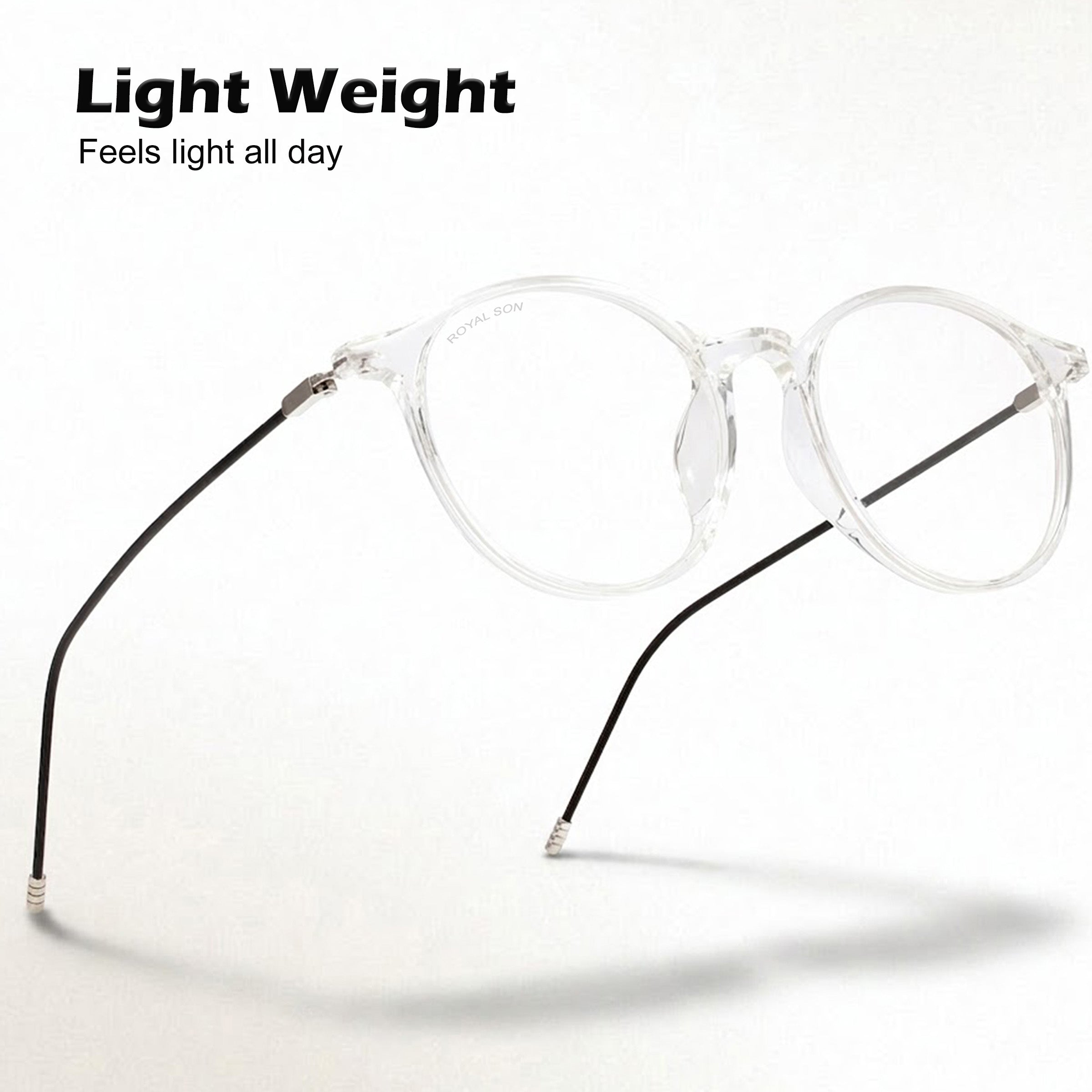 Royal Son Round  Blue Light Blocking Spectacles Frames Men Women  - SF0064-C3