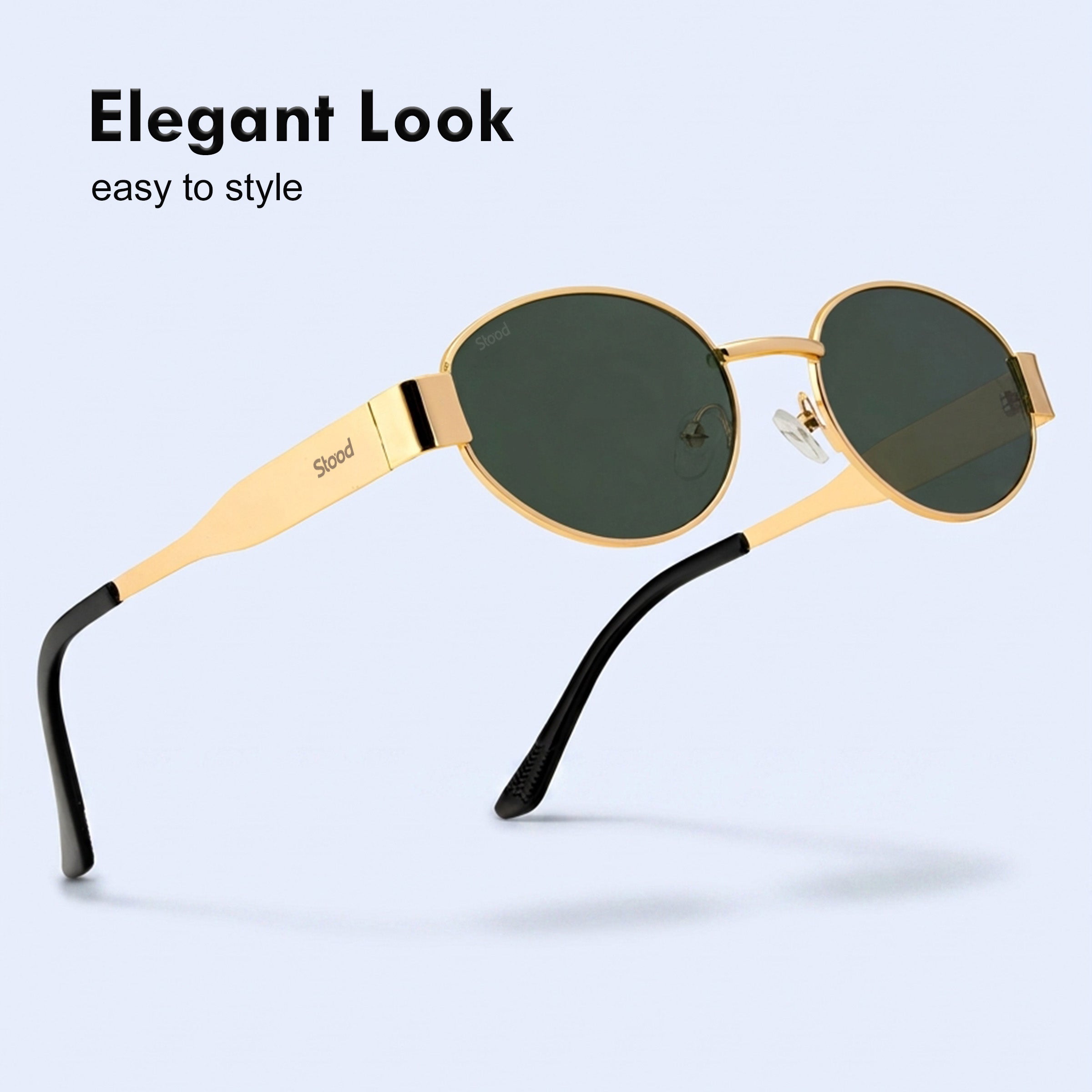 Stood Oval Green UV Protection Goggles For Men & Women Sunglasses – SG-STD0023-C4