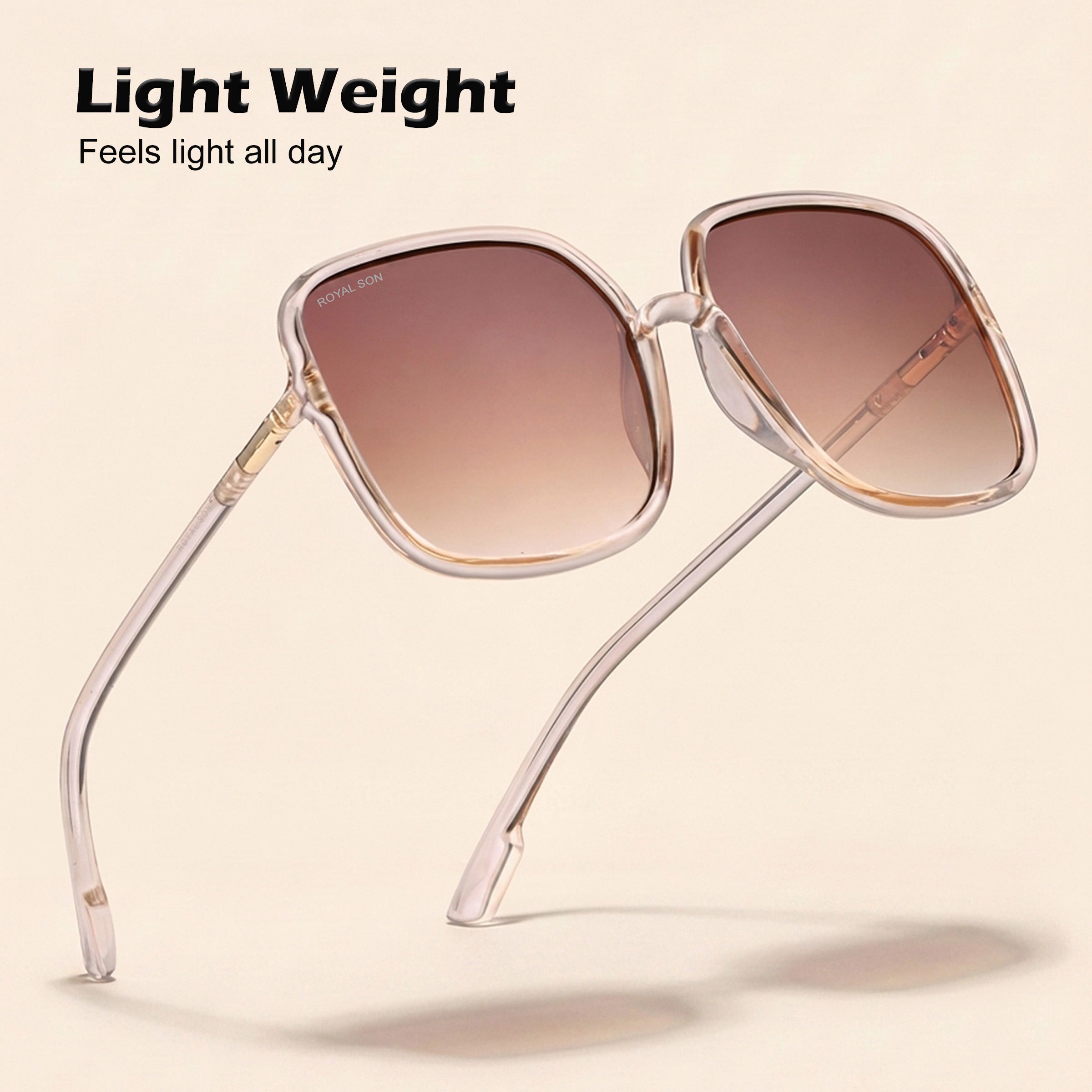 Royal Son Oversized Square UV Protected Women Sunglasses - CHI0096-C2