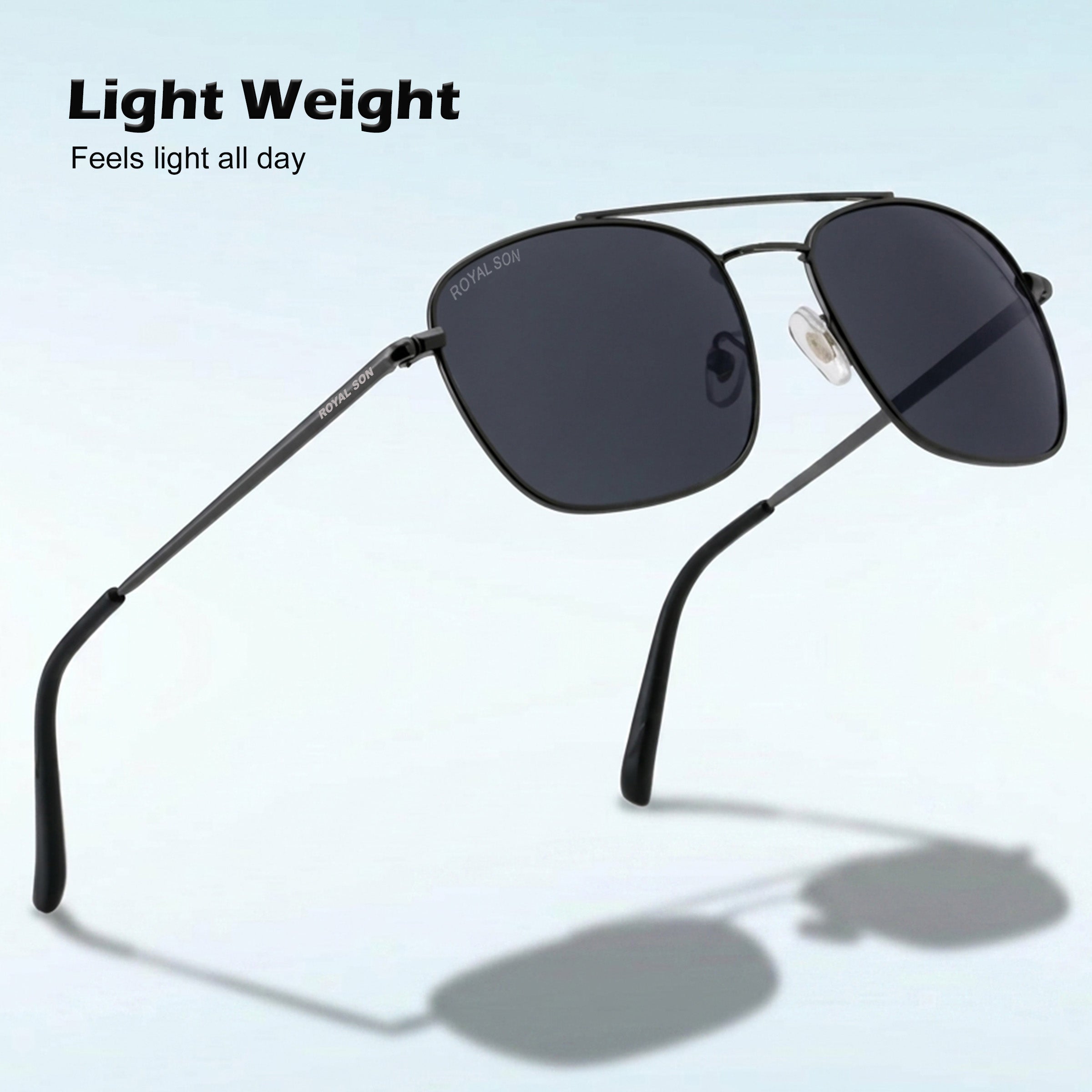 ROYAL SON UV Protected Square Sunglasses For Men And Women - RS0039AV