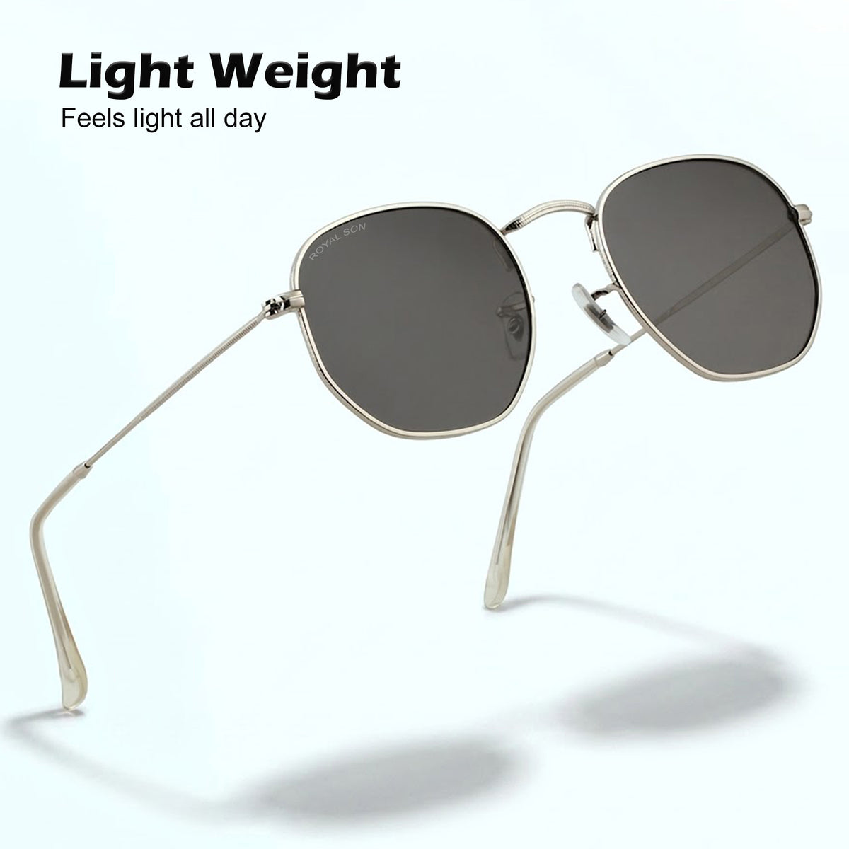 Royal Son Hexagonal Polarized Men Women Sunglasses - CHI00108-C5