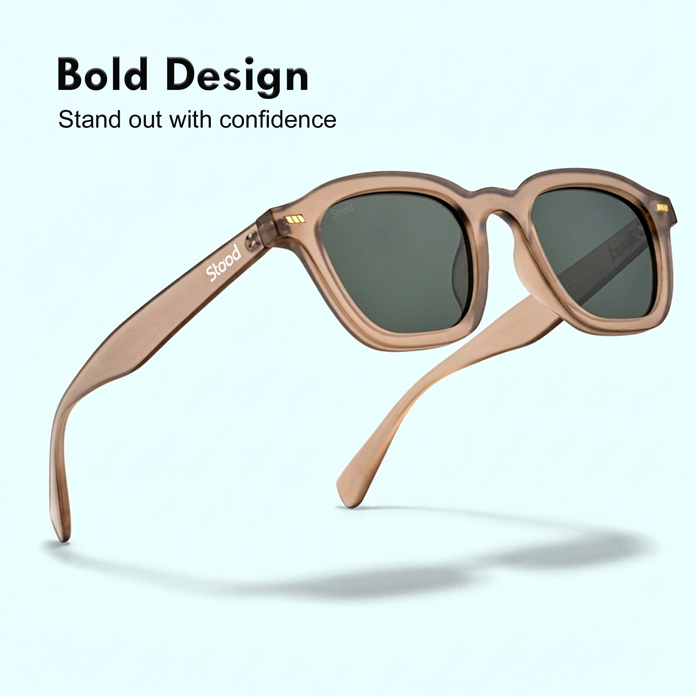 Stood Square Green UV Protection Goggles For Men & Women Sunglasses – SG-STD0016-C4
