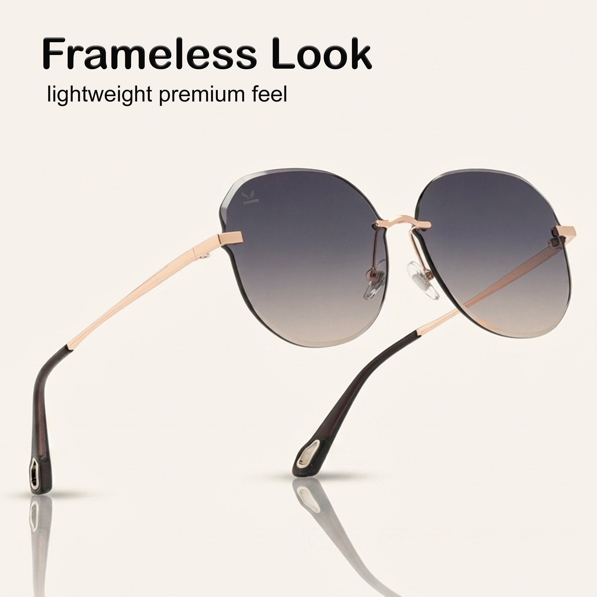 PERKEY UV Protected Branded Oversized Goggles For Women - PRKY0015-C2