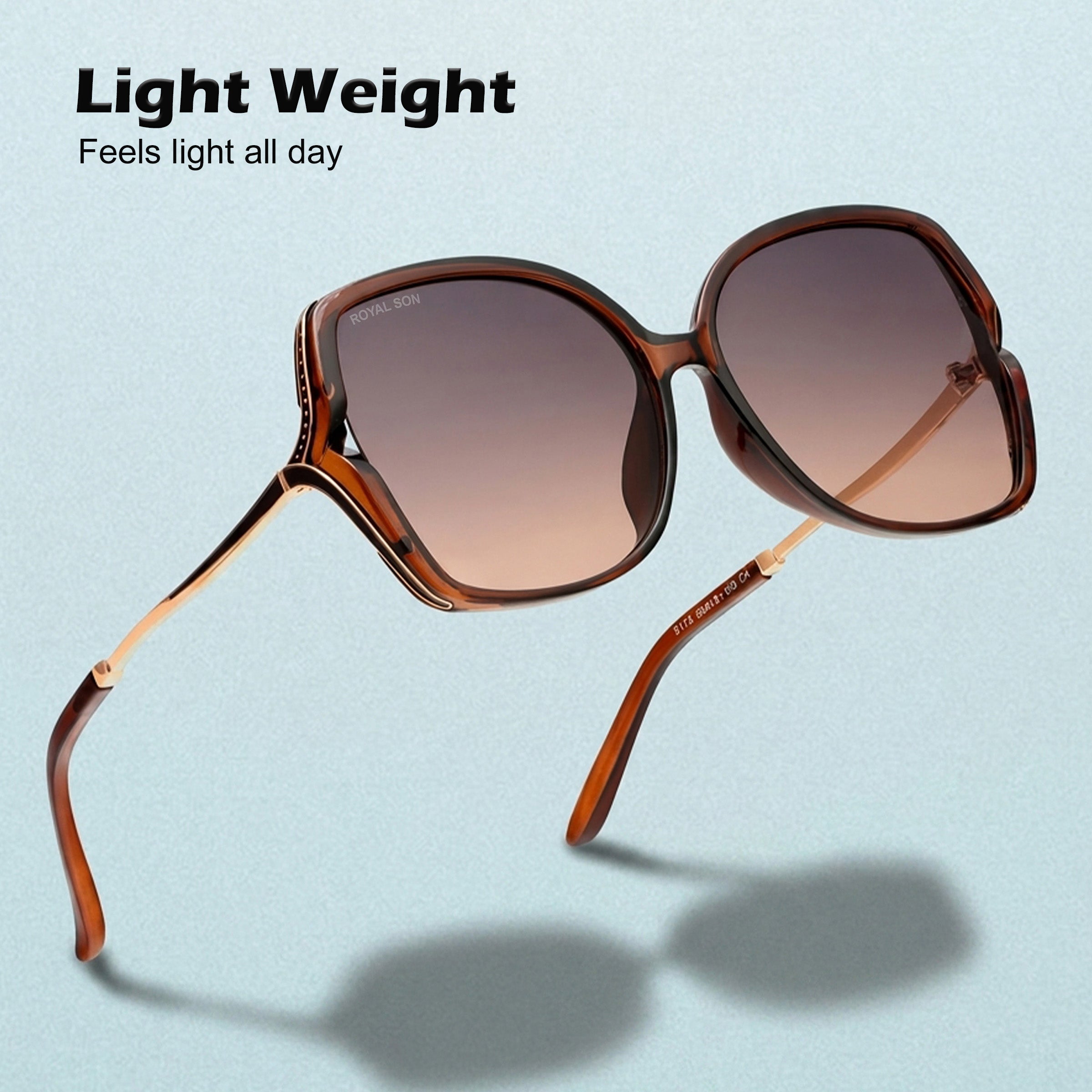 Royal Son Oversized Butterfly UV Protected Women Sunglasses - CHIWM00113-C3