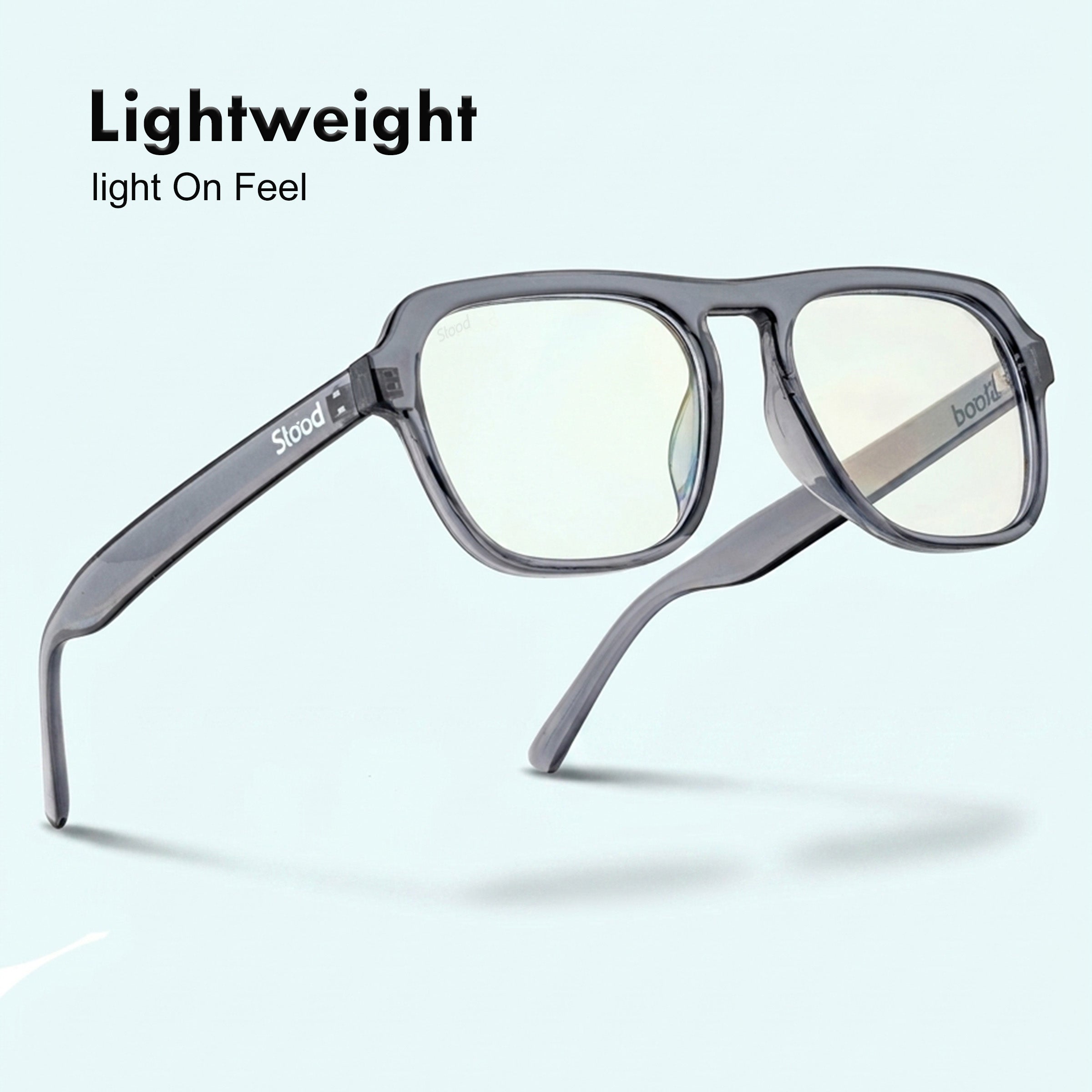 Stood Square Anti Glare Spectacles Frames For Men & Women – SF-STD0024-C2