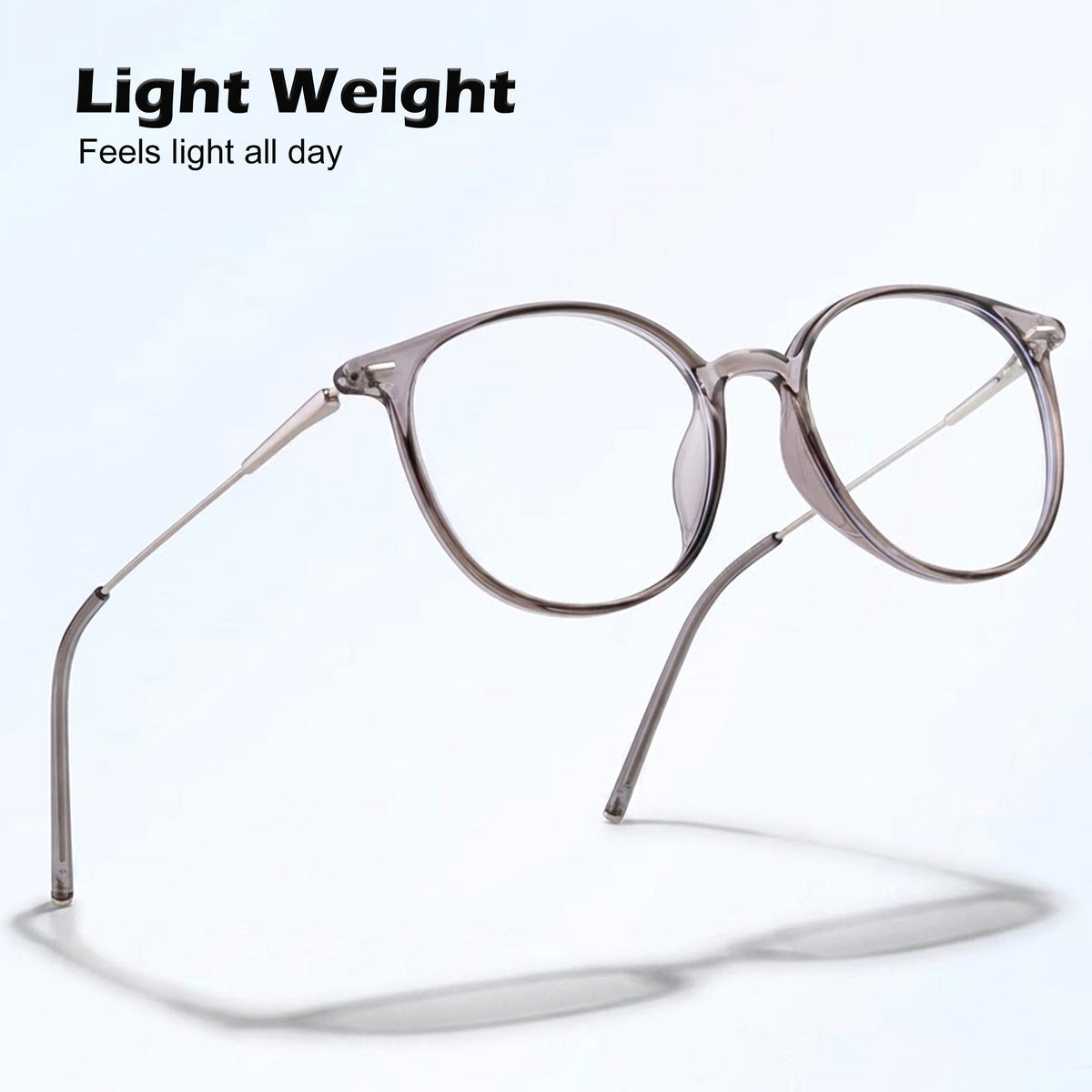 Royal Son Round Grey Blue Light Blocking Spectacles Frames Men Women - SF0089-C1