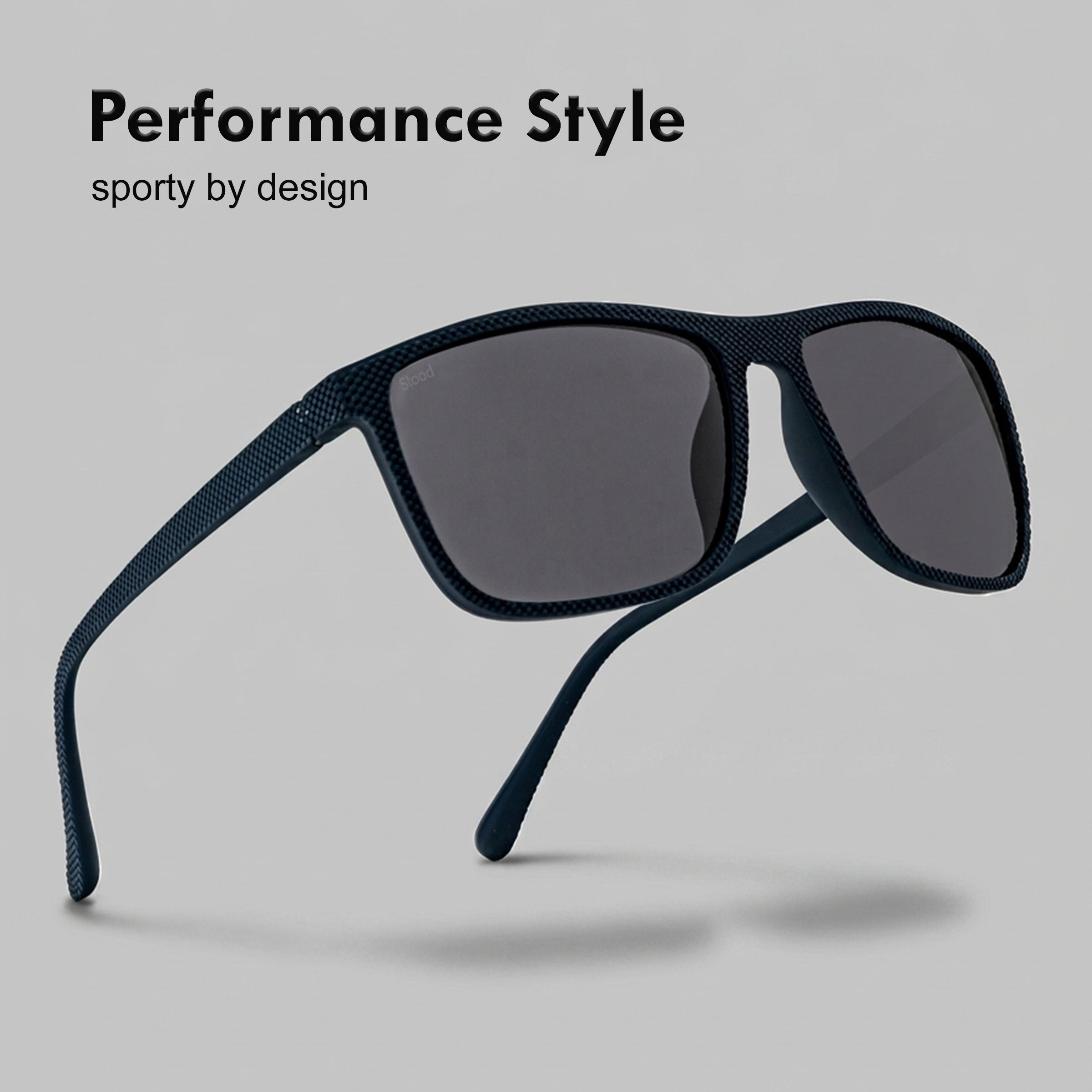 Stood Square Black Polarized UV Protection Sunglasses For Men & Women Stylish – SG-STD0022-C4