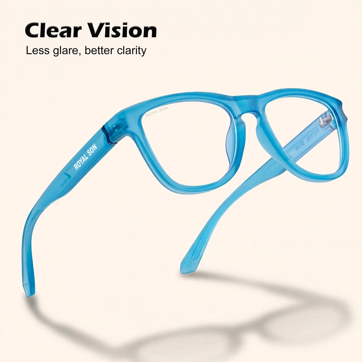 ROYAL SON Stylish Blue Cut Specs For Men Women - SF-RS2020-C12