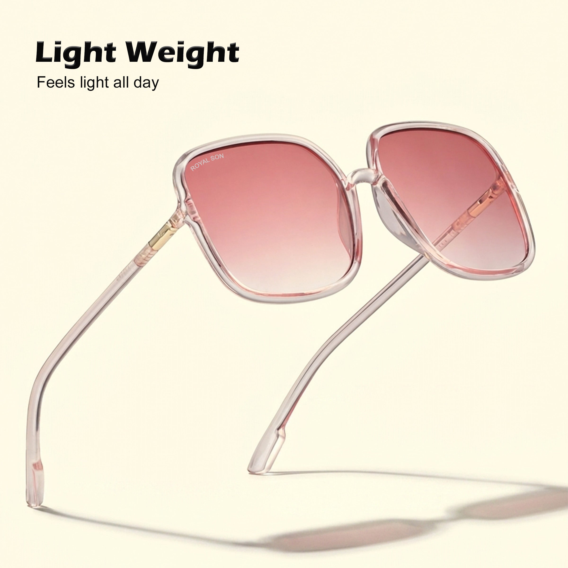 Royal Son Oversized Square UV Protected Women Sunglasses - CHI0096-C3