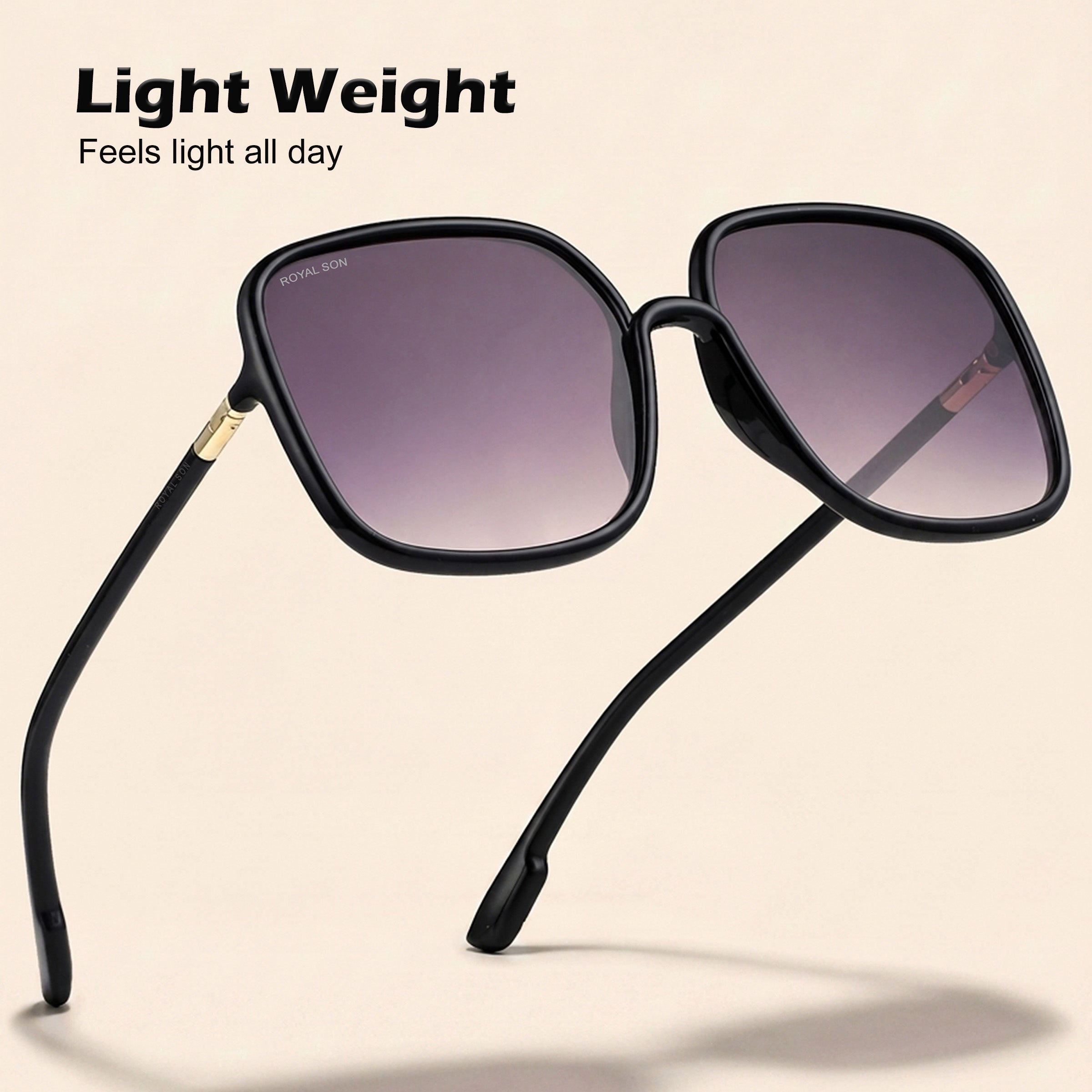 Royal Son Oversized Square UV Protected Women Sunglasses - CHI0096-C1