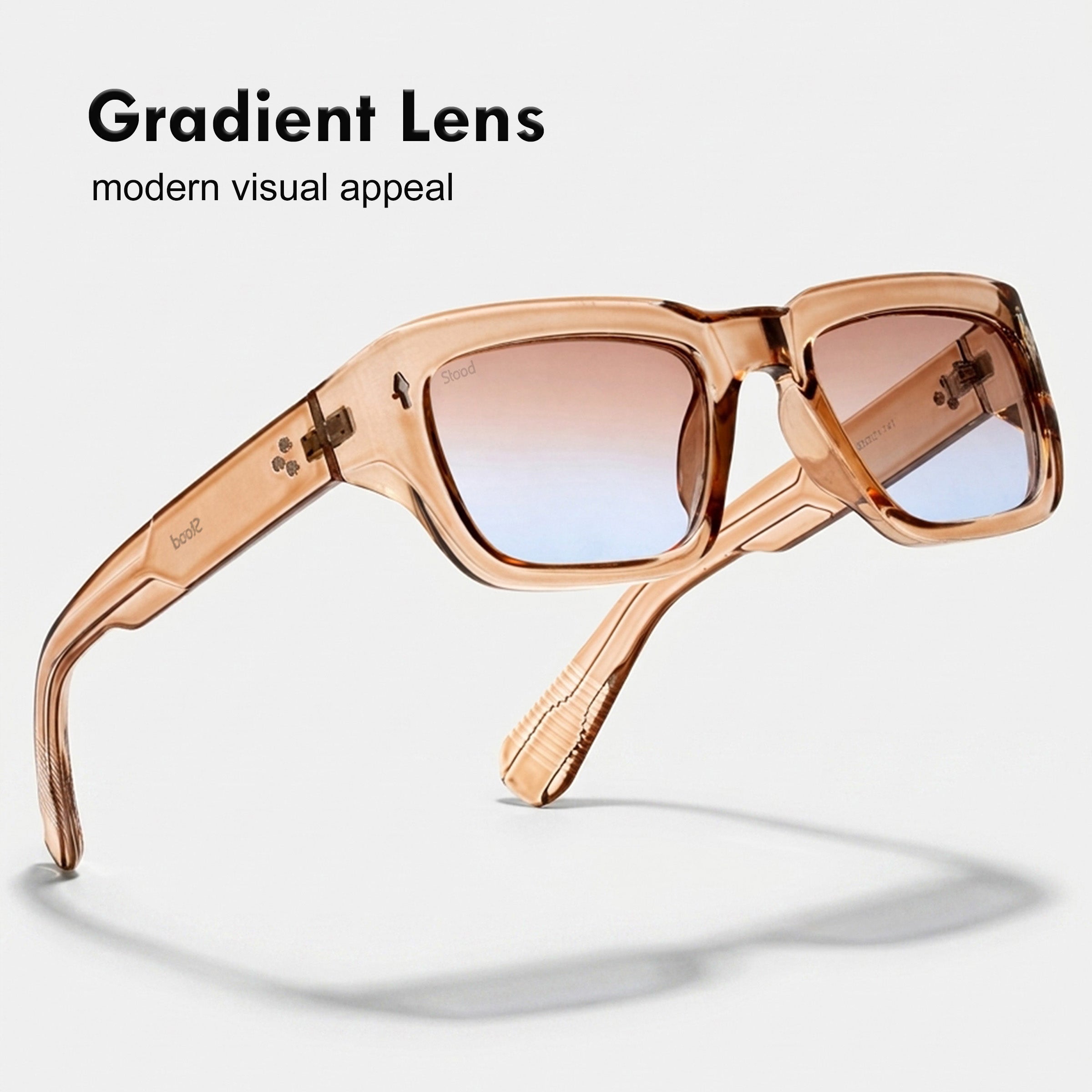 Stood Clear Rectangle UV Protected Sunglasses For Men & Women - SG-STD0037-C3