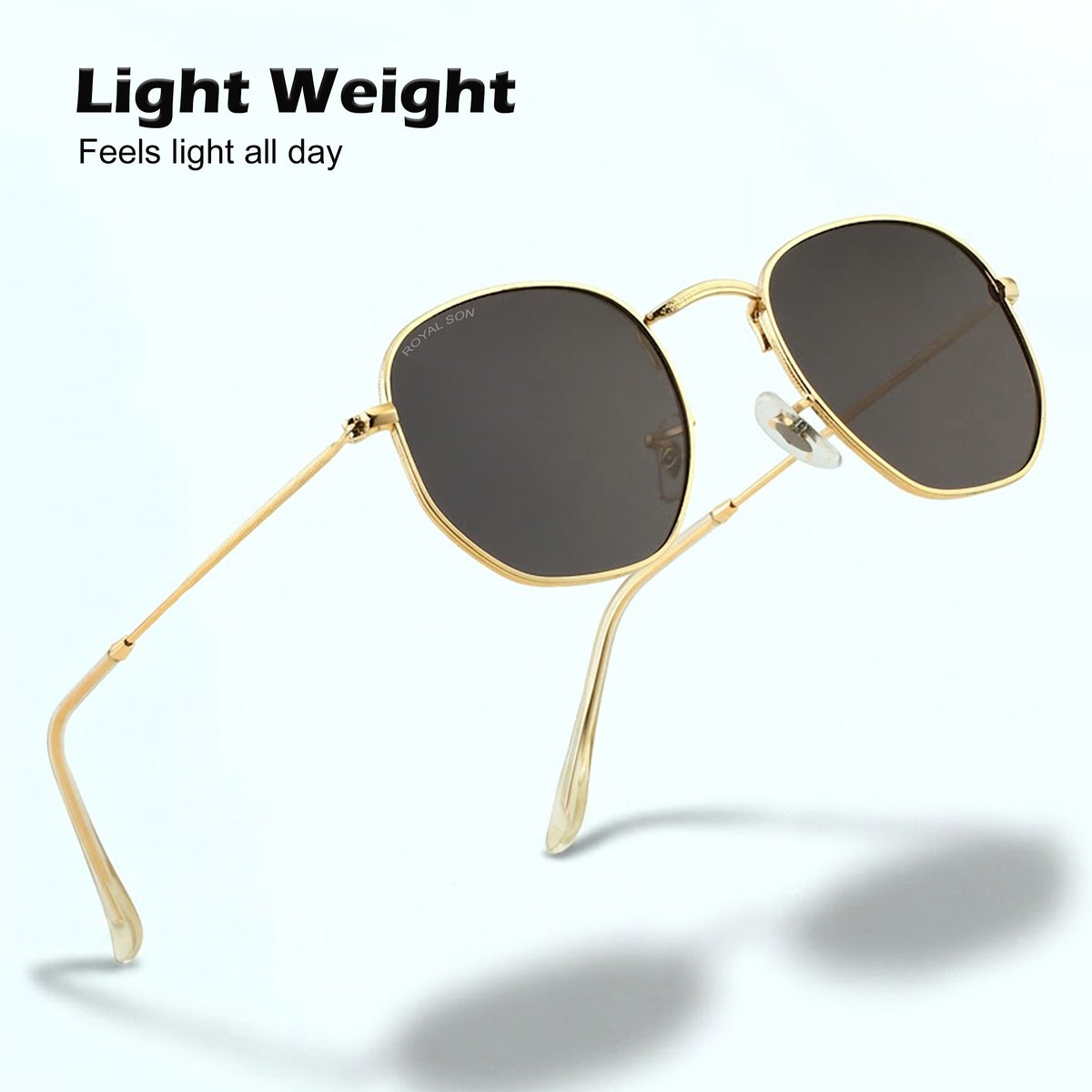Royal Son Hexagonal Polarized Men Women Sunglasses - CHI00108-C6