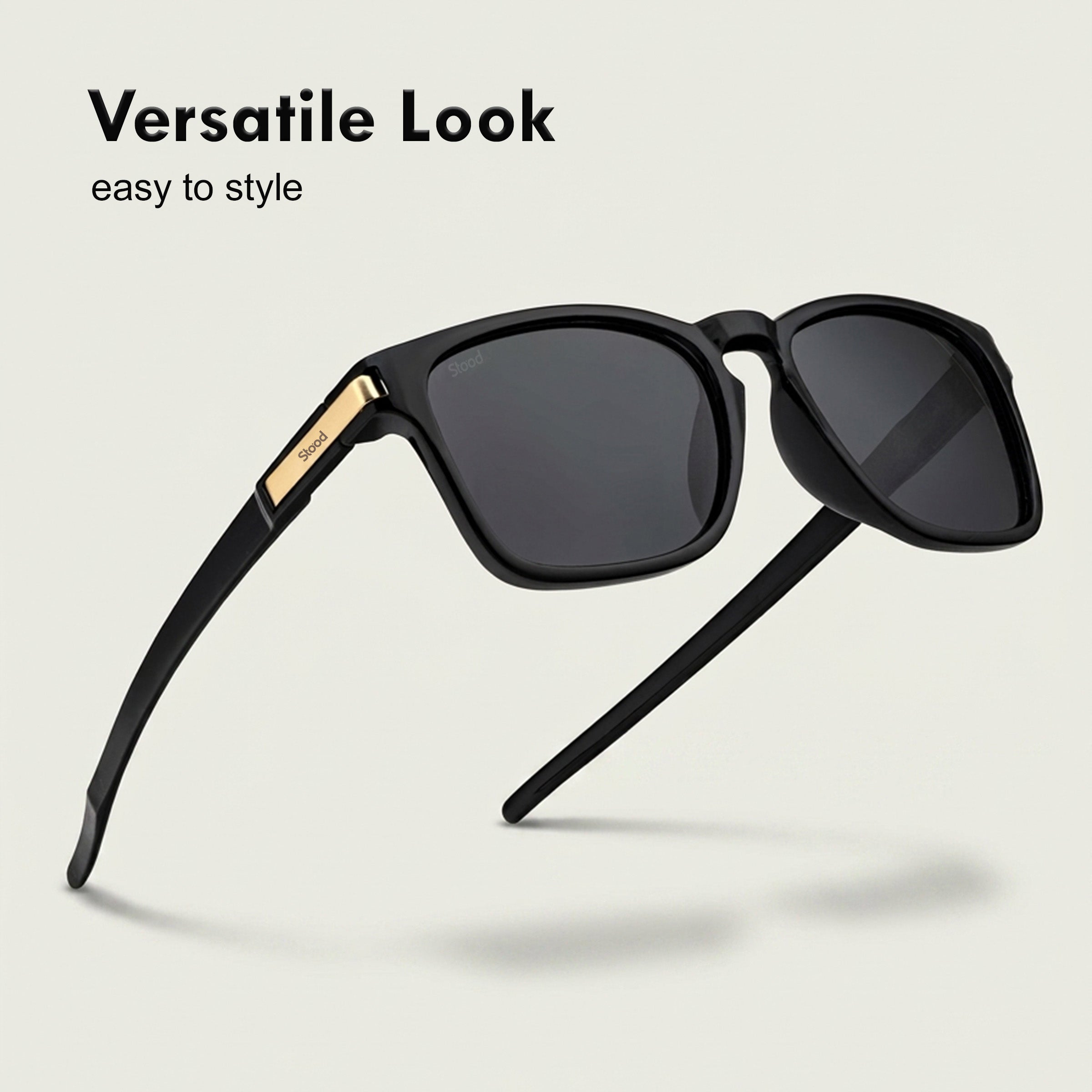 Stood Retro Square Polarized UV Protection Sunglasses For Men & Women Stylish – SG-STD0019-C1