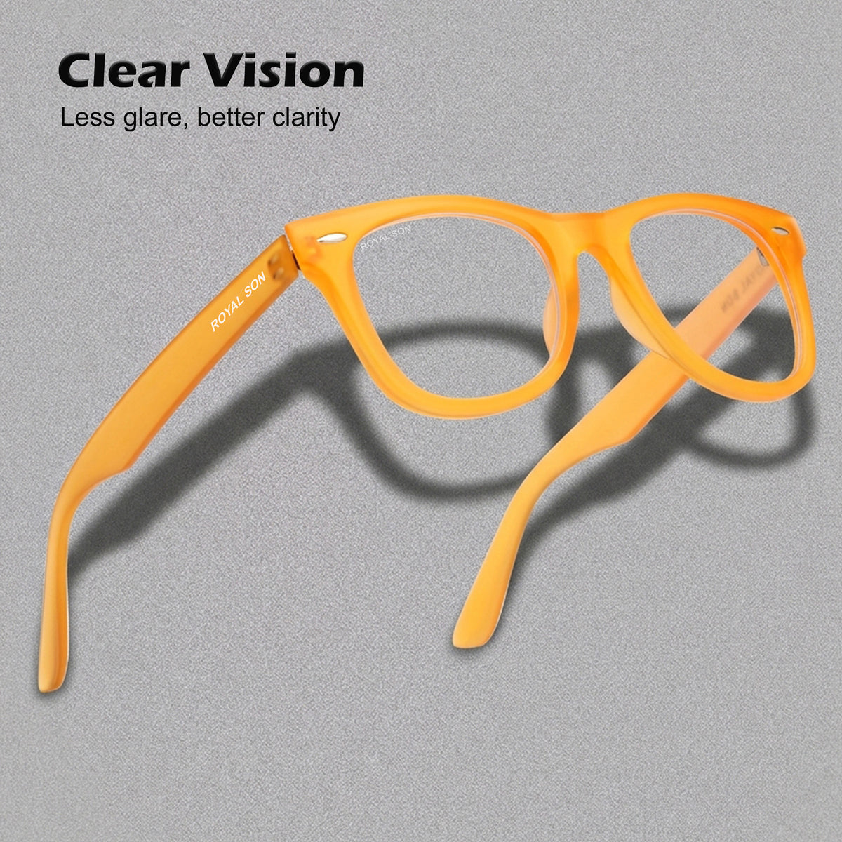 ROYAL SON Transparent Spectacles For Men Women - SF-RS3030-C13