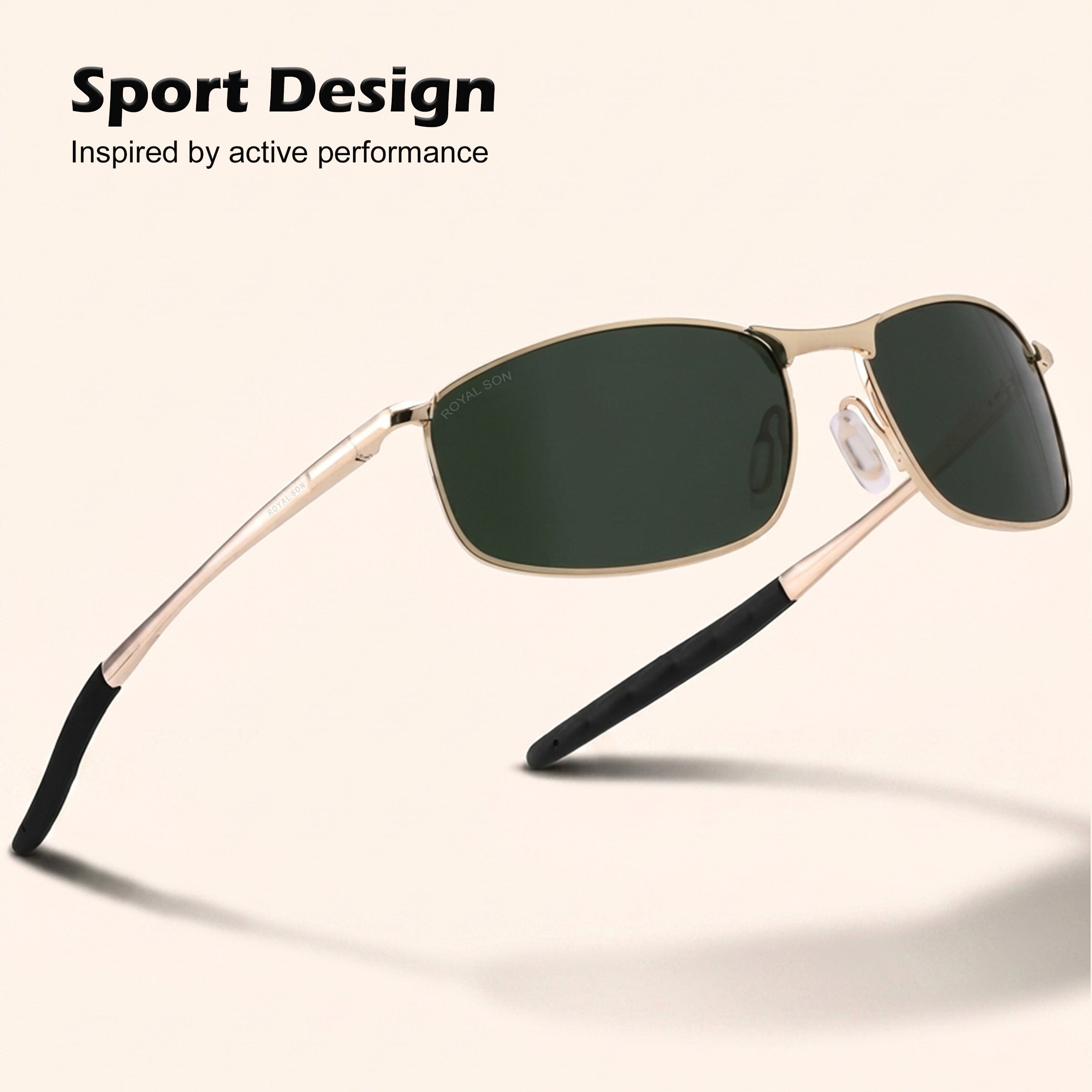 Royal Son Wrap-Around Polarized Men Sunglasses - CHI0083-C3