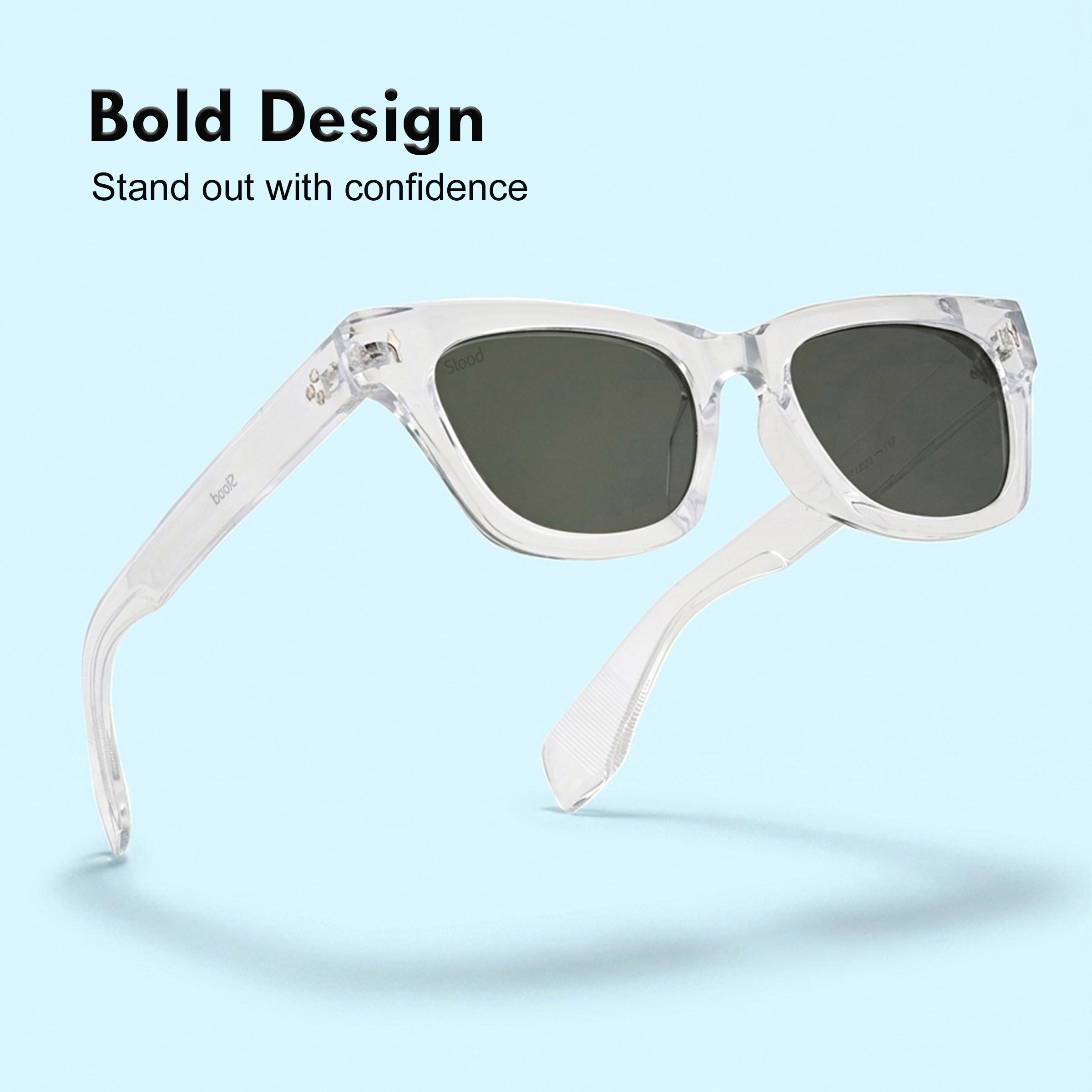 Stood Cat Eye Square Green UV Protection Goggles For Men & Women Sunglasses – SG-STD0027-C3