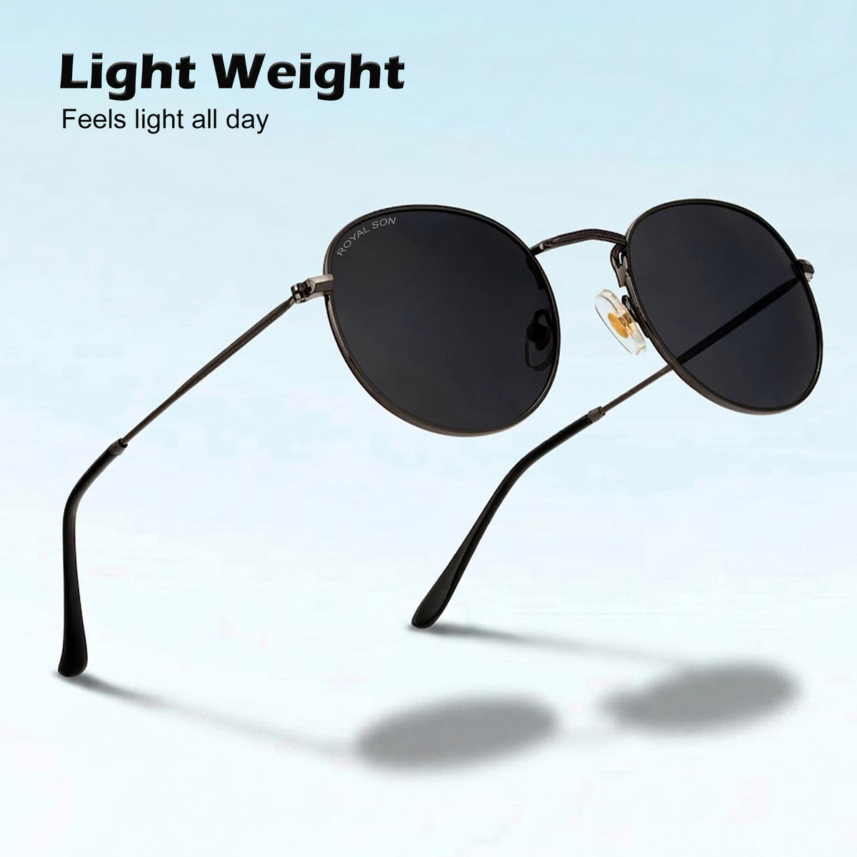 ROYAL SON UV Protected Round Sunglasses For Men And Women - RS0014RD