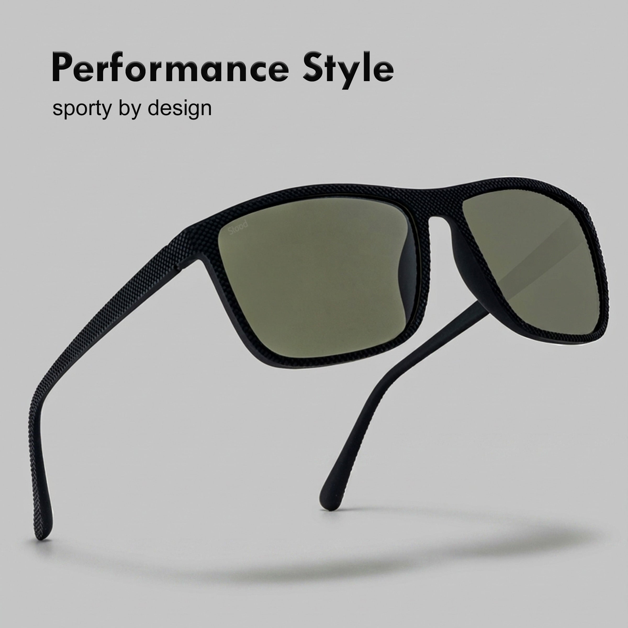 Stood Square Green Polarized UV Protection Chashma For Men & Women New Style – SG-STD0022-C2