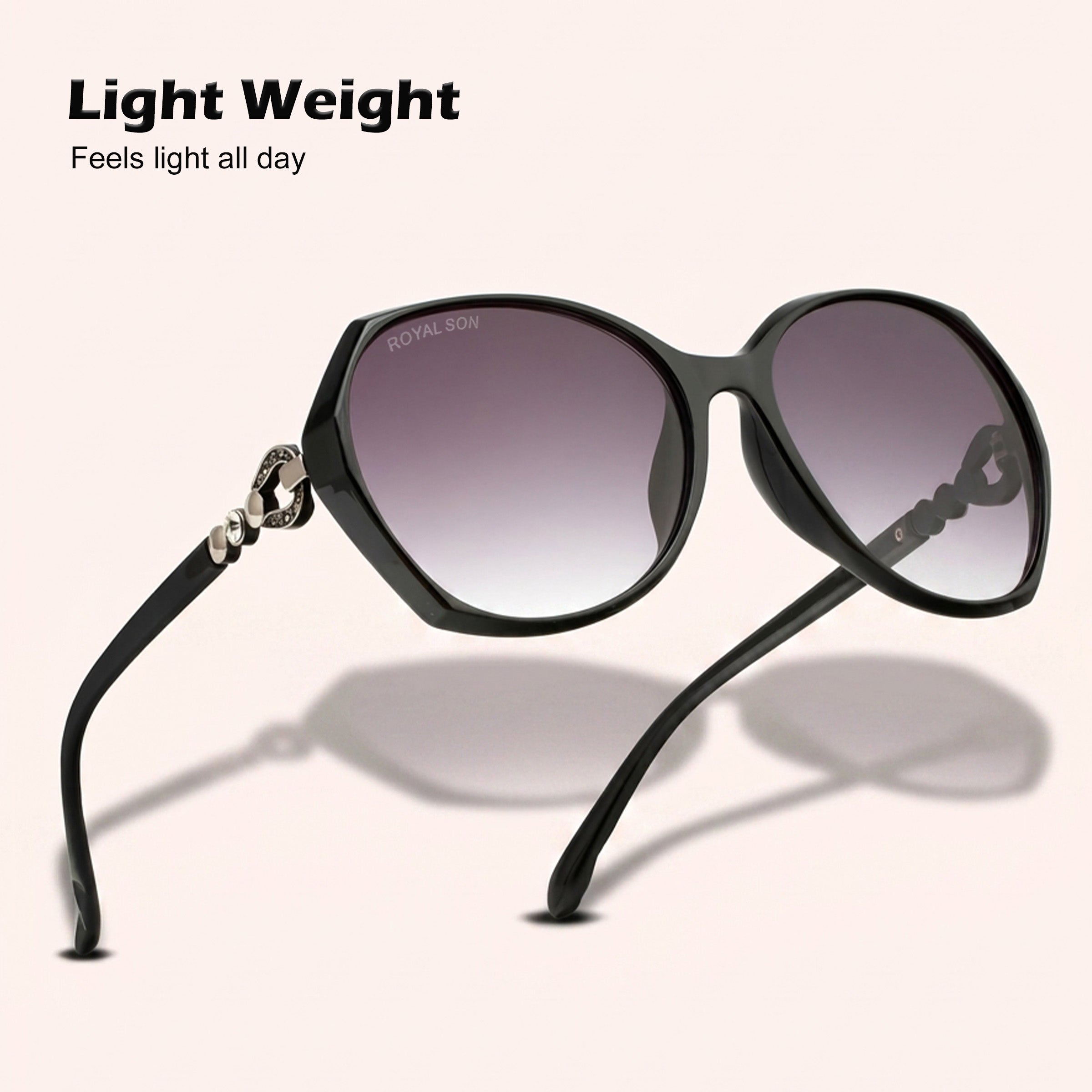 Royal Son Oversized Butterfly UV Protected Women Sunglasses - CHIWM00116-C1
