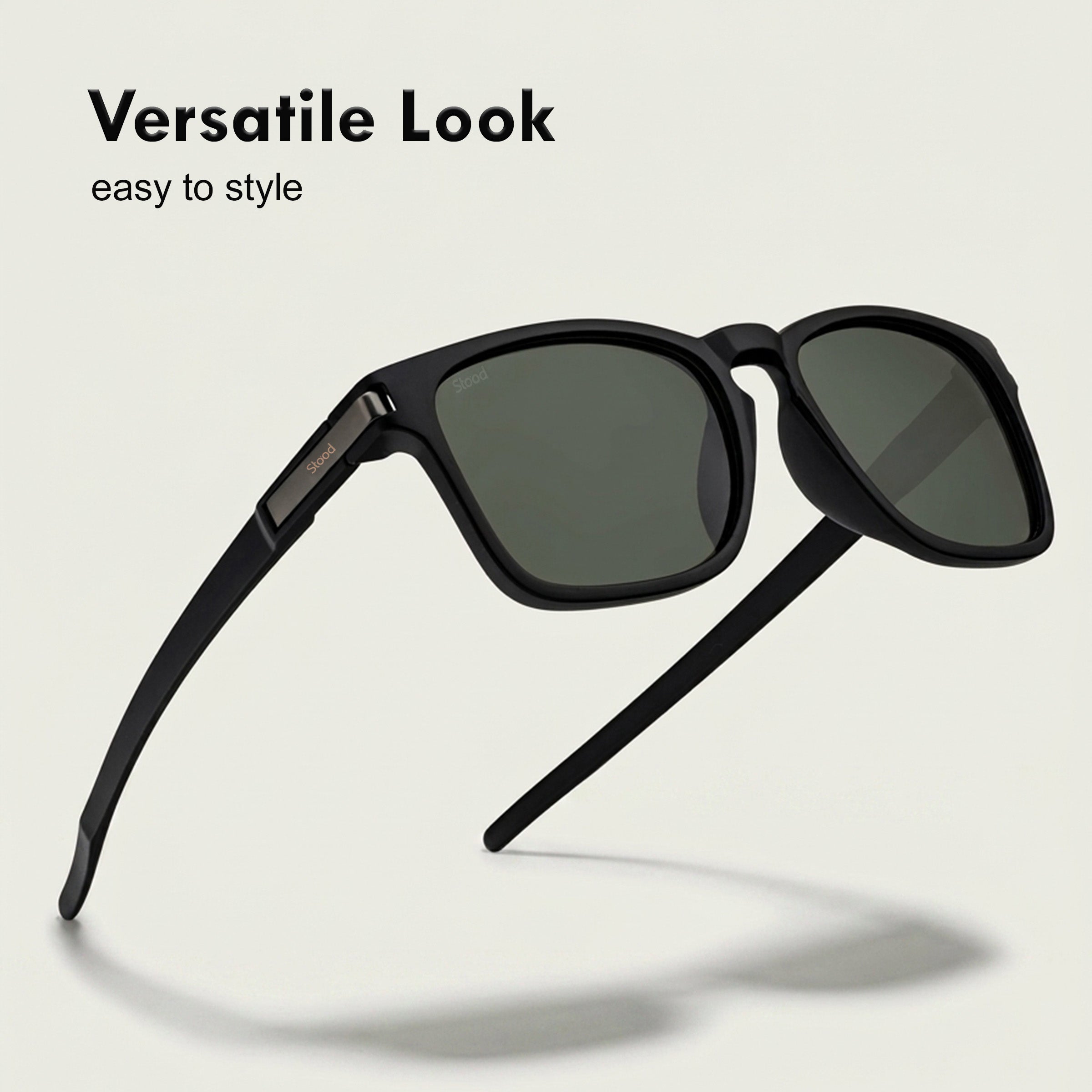 Stood Retro Square Polarized UV Protection Chashma For Men & Women New Style – SG-STD0019-C2
